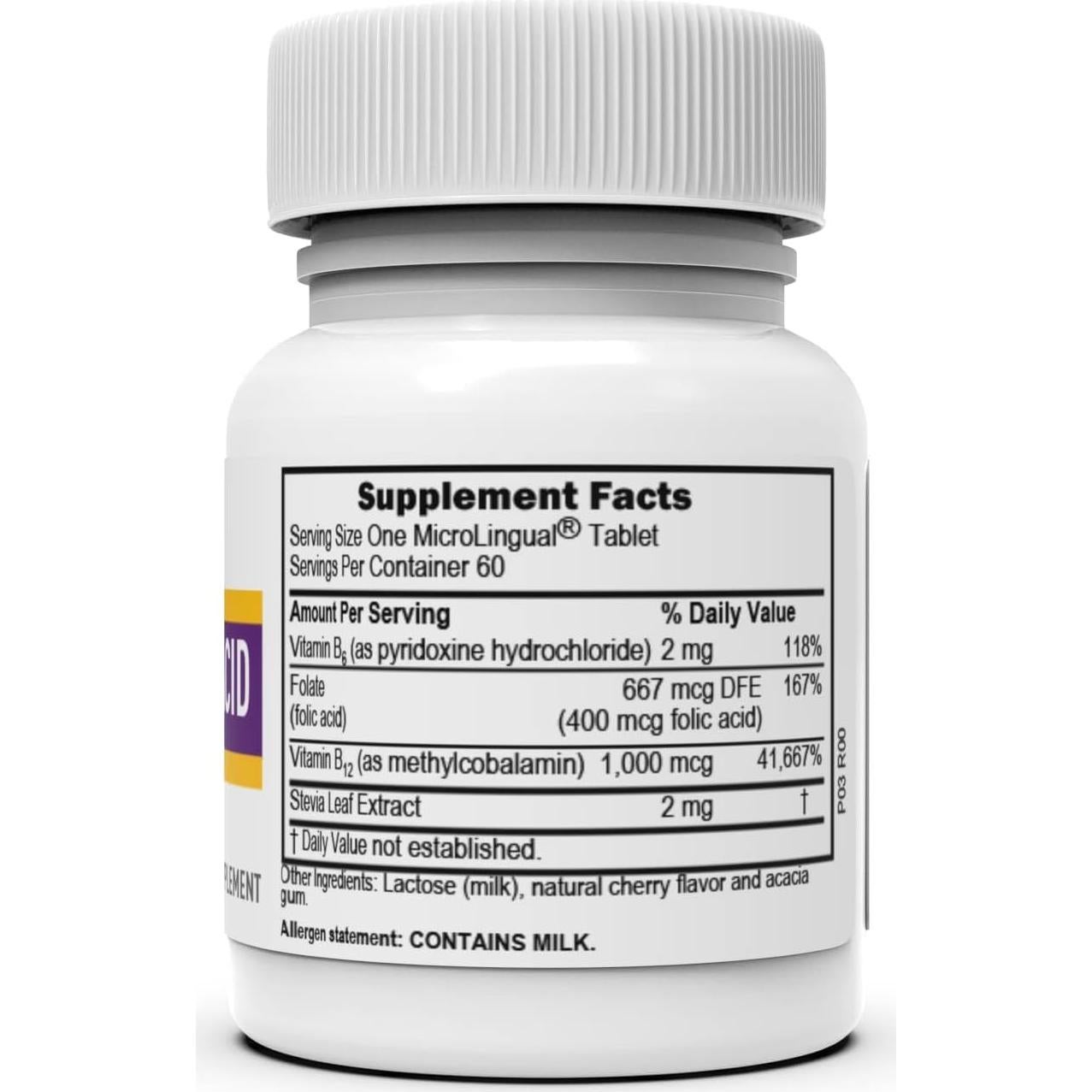 Vitamina B-12 Metilcobalamina 1000 mcg Superior Source 60 Tabletas