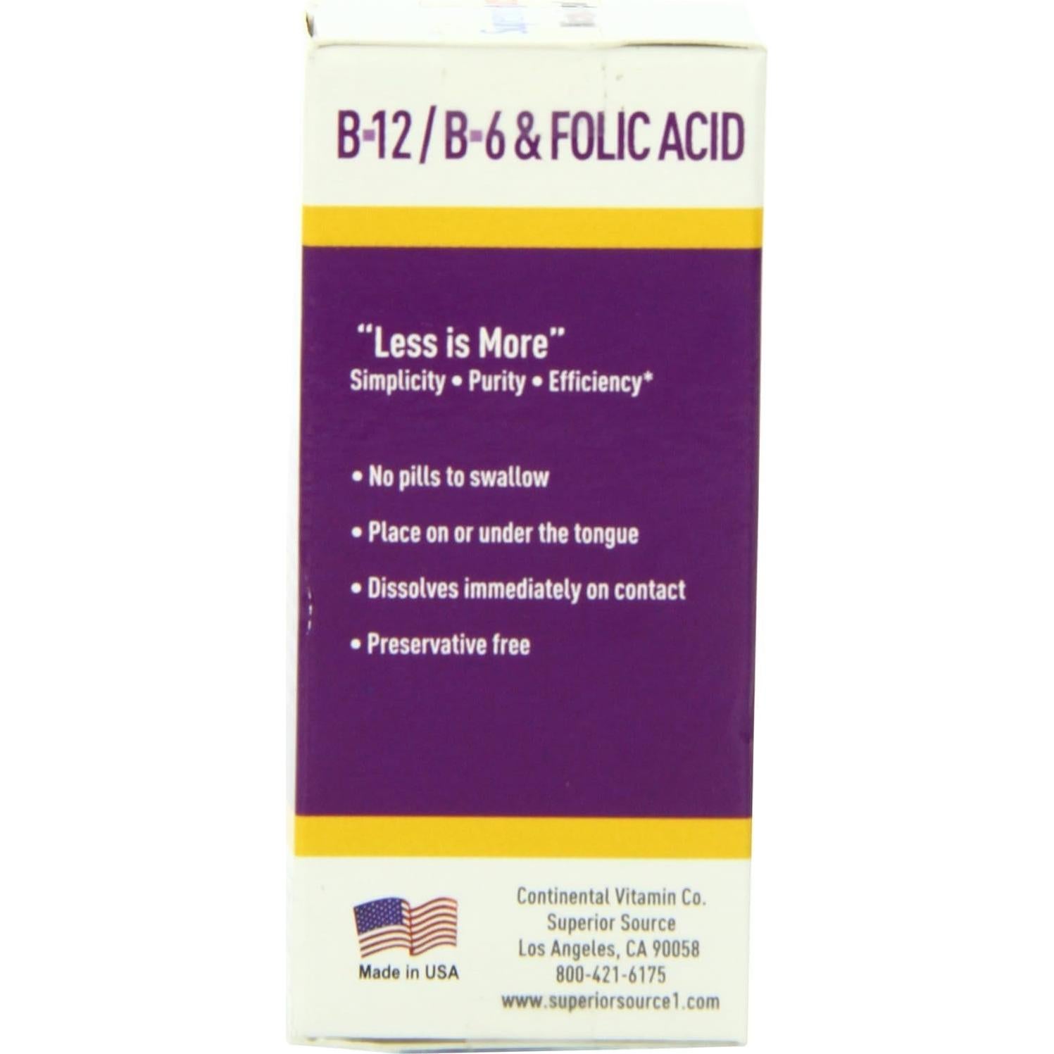 Vitamina B12 Sublingual Superior Source 1000 mcg - Energía y Salud