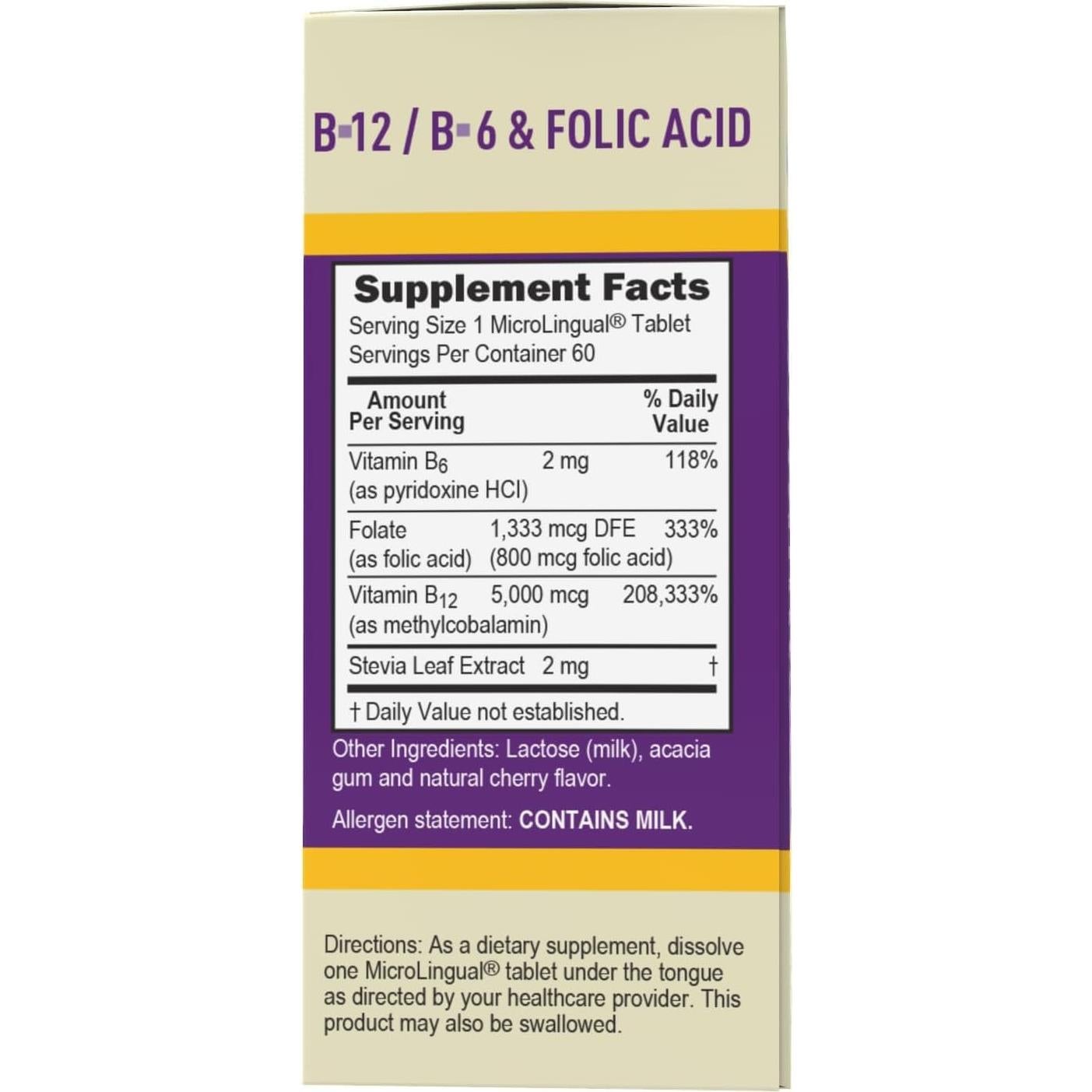 Suplemento Vitamina B12 Metilcobalamina 5000 mcg Superior Source