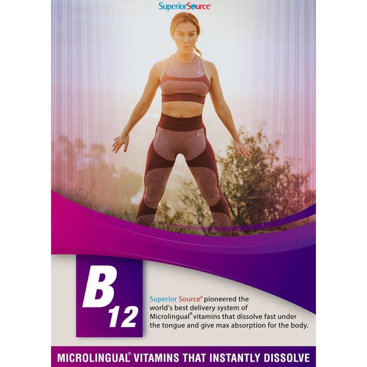 Suplemento Vitamina B12 Metilcobalamina 5000 mcg Superior Source