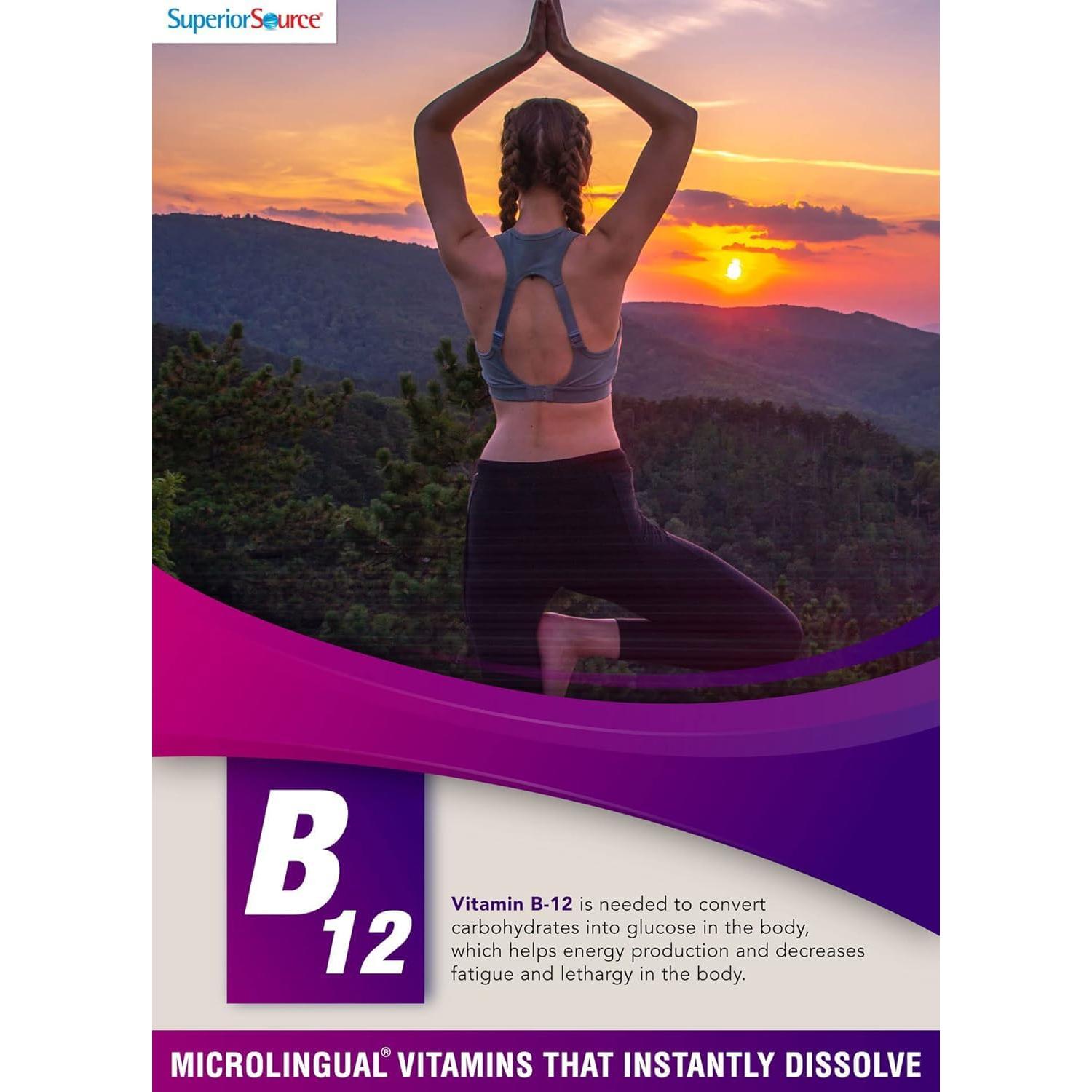 Suplemento Vitamina B12 Metilcobalamina 5000 mcg Superior Source