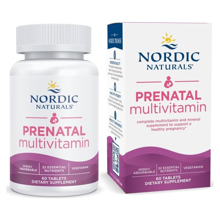 Vitaminas Prenatales Multivitamínicas Nordic Naturals 60 Tabletas