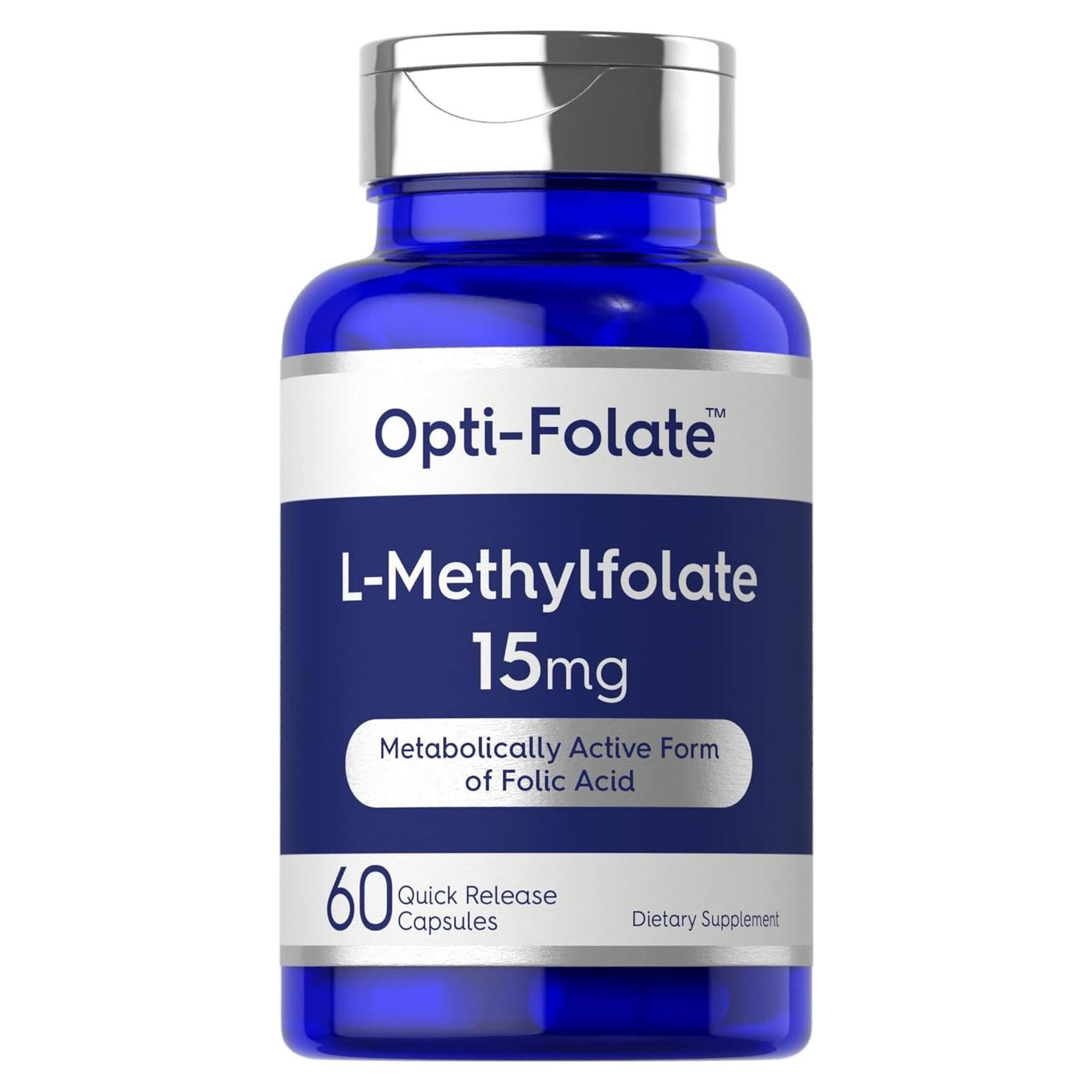 Cápsulas de L-Metilfolato 15mg Carlyle | 60 Unidades | No-GMO