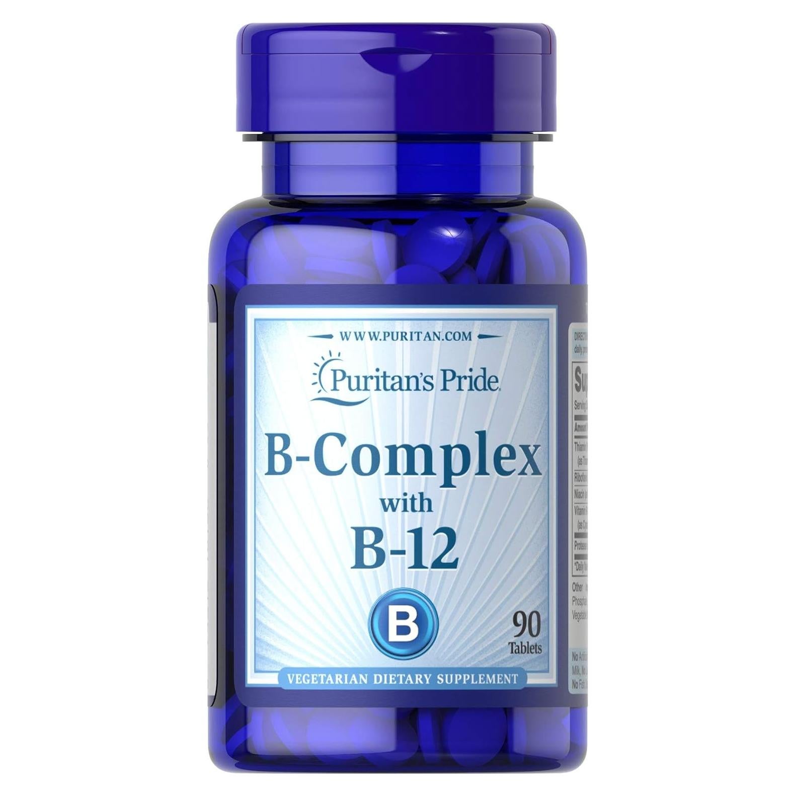 Complejo de Vitaminas B Puritan's Pride 90 Tabletas 45g