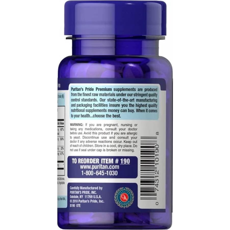 Complejo de Vitaminas B Puritan's Pride 90 Tabletas 45g