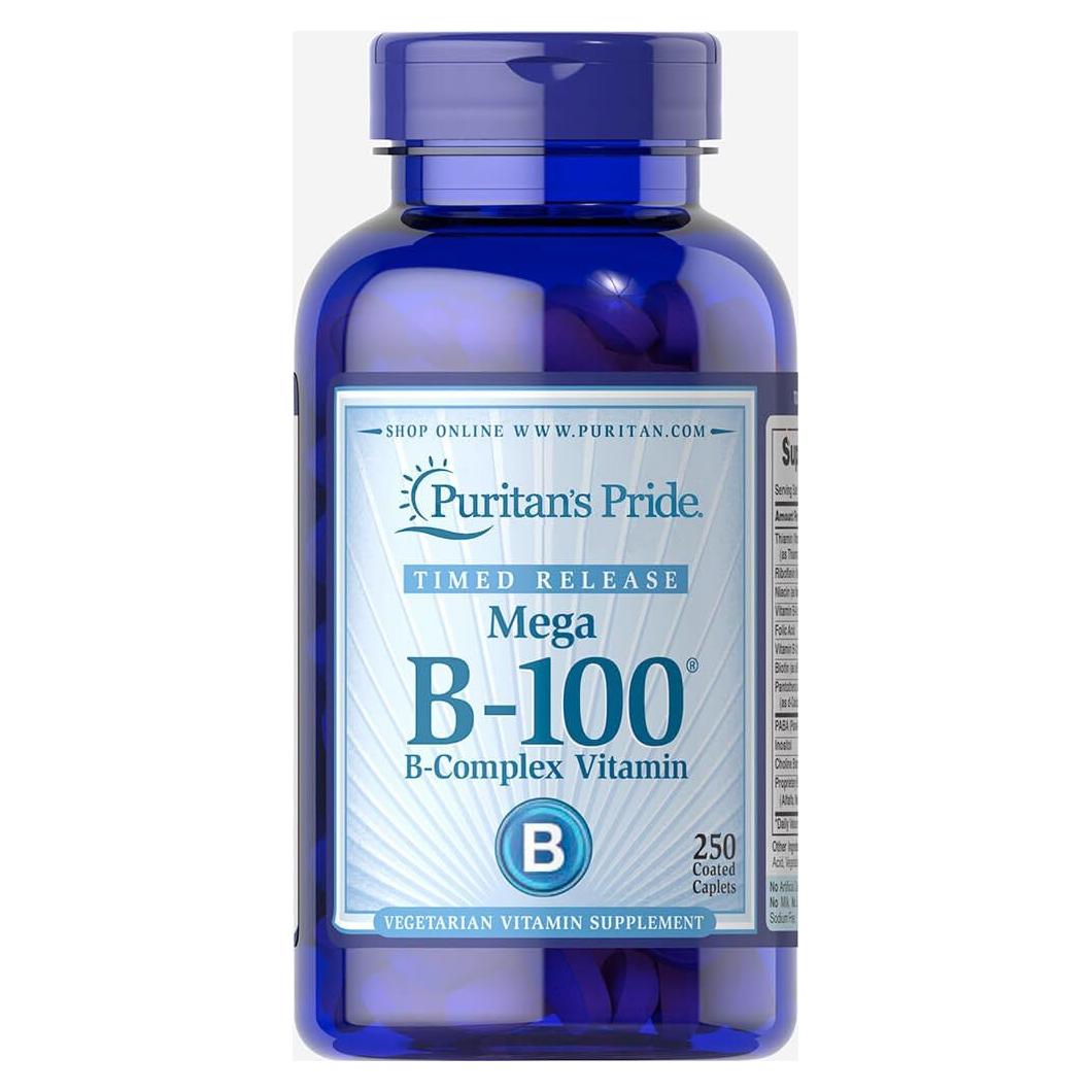 Puritan's Pride Complejo de Vitamina B-100 250 Tabletas