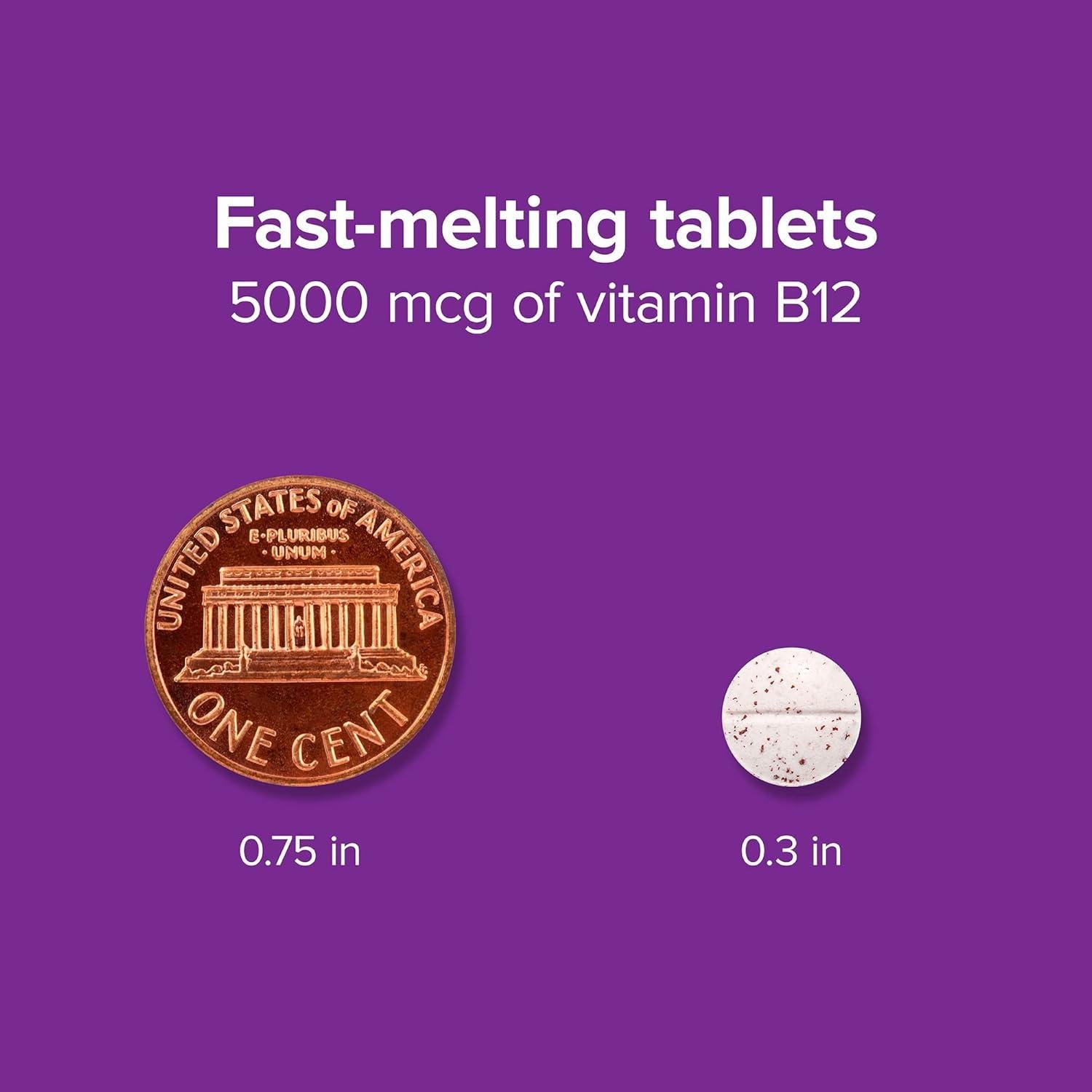 Vitamina B12 5000 mcg Webber Naturals 60 Tabletas Sublinguales