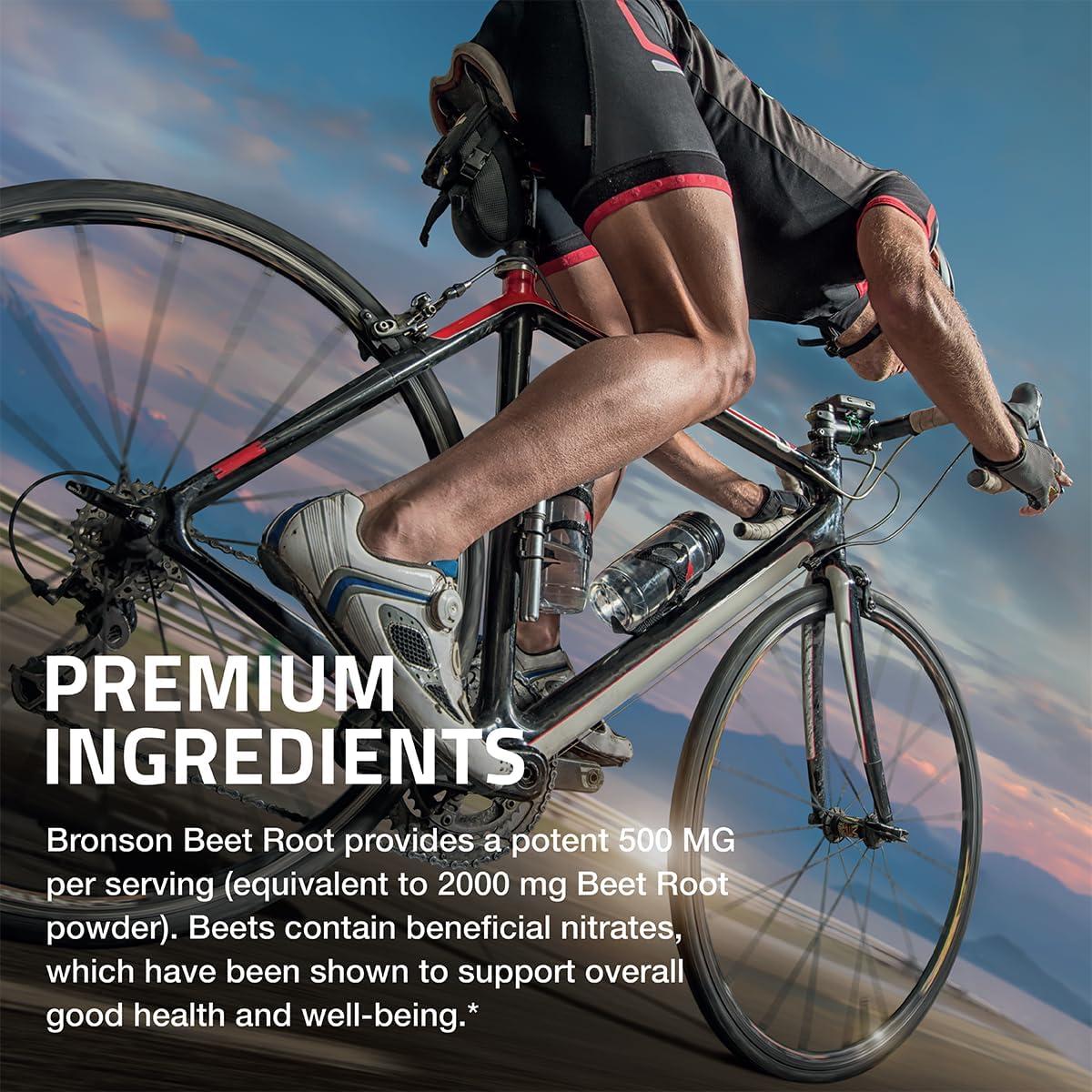 Suplemento Bronson Raíz de Remolacha Extra Fuerte 120 Tabletas