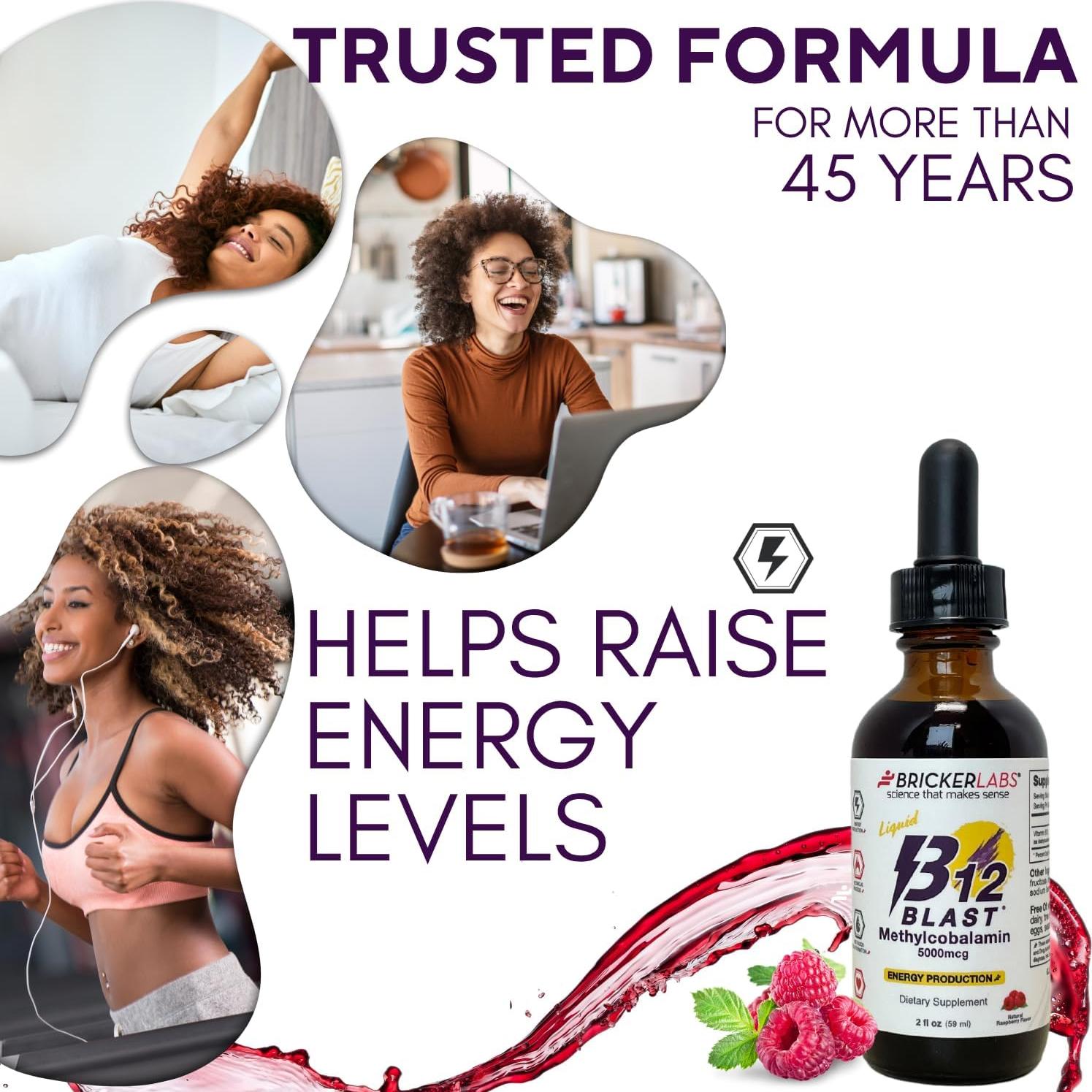 Suplemento Líquido de Vitamina B12 Bricker Labs 5000mcg