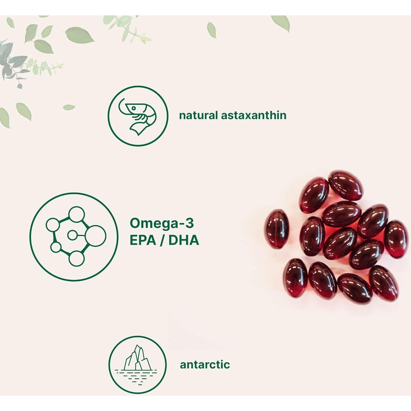 Suplemento Aceite de Kril Antártico Micro Ingredients 1000mg 300 Gelatinas