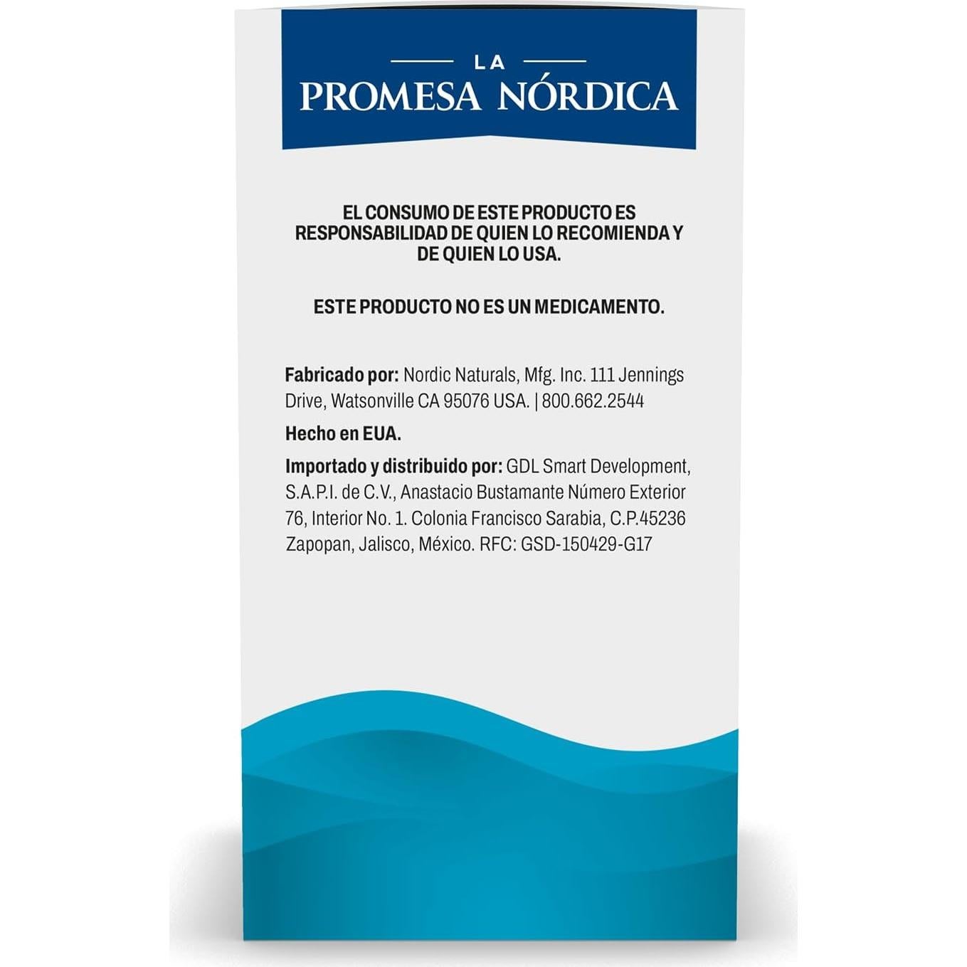 Suplemento Omega 3 Ultimate Nordic Naturals 1280 mg 60 cápsulas