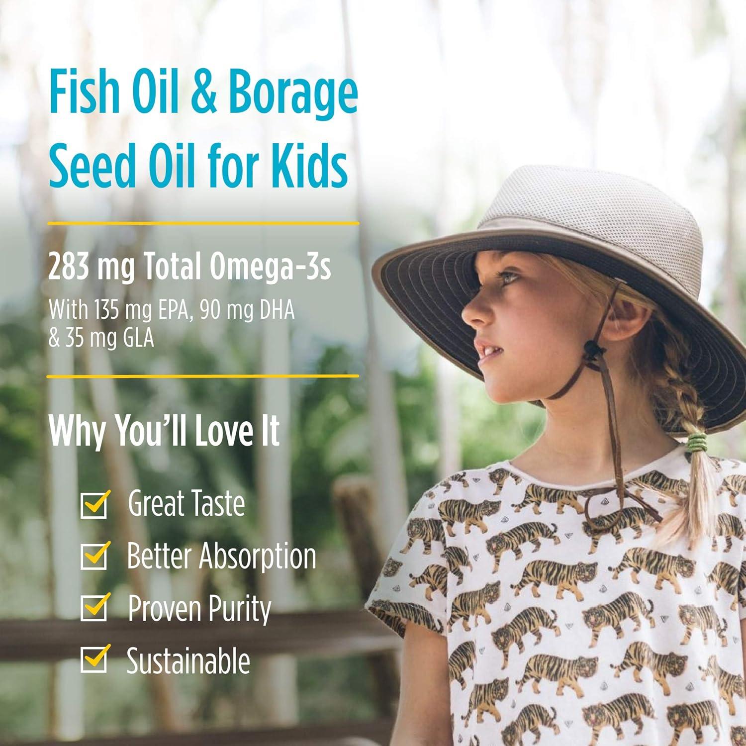 Omega Completo Jr. Nordic Naturals 180 Gelatinas Limón 283 mg Omega-3