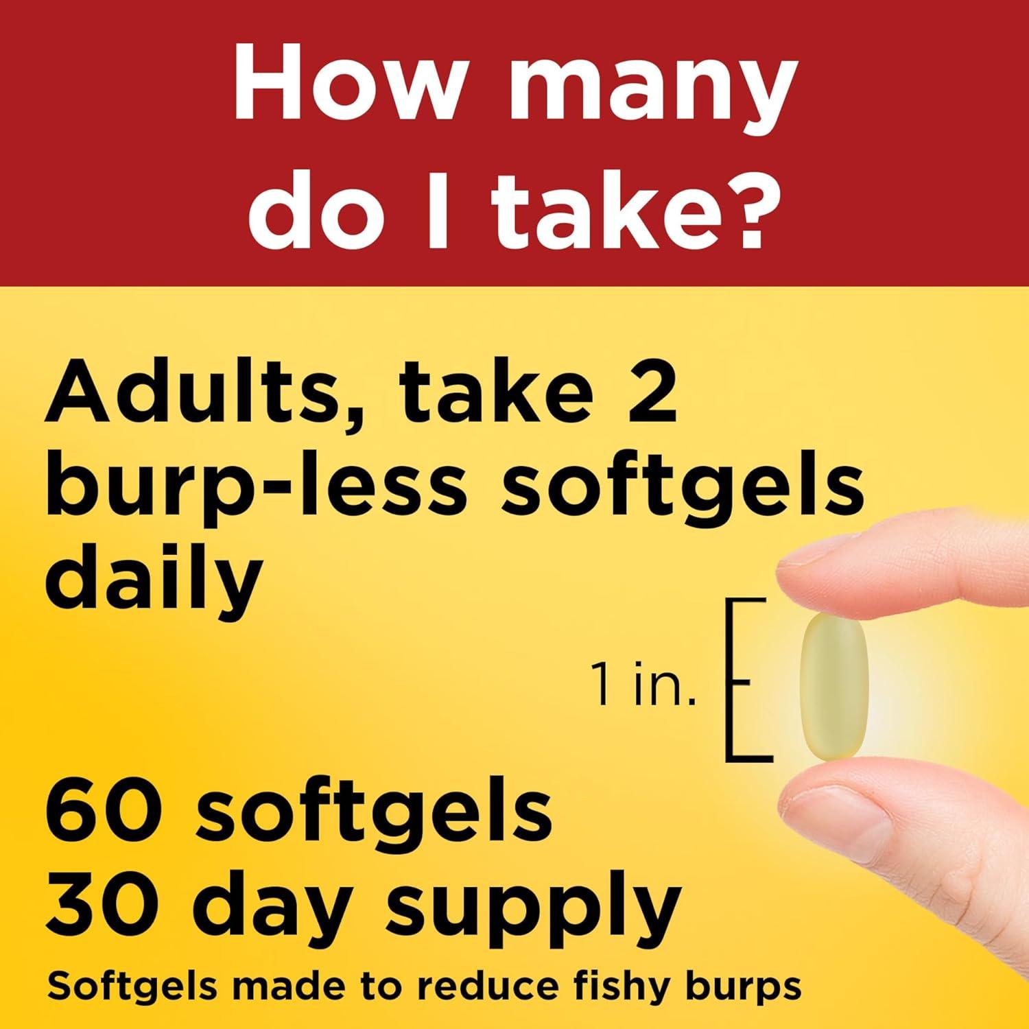 Suplemento Omega 3 Nature Made 2800mg 60 Gelatinas Blandas