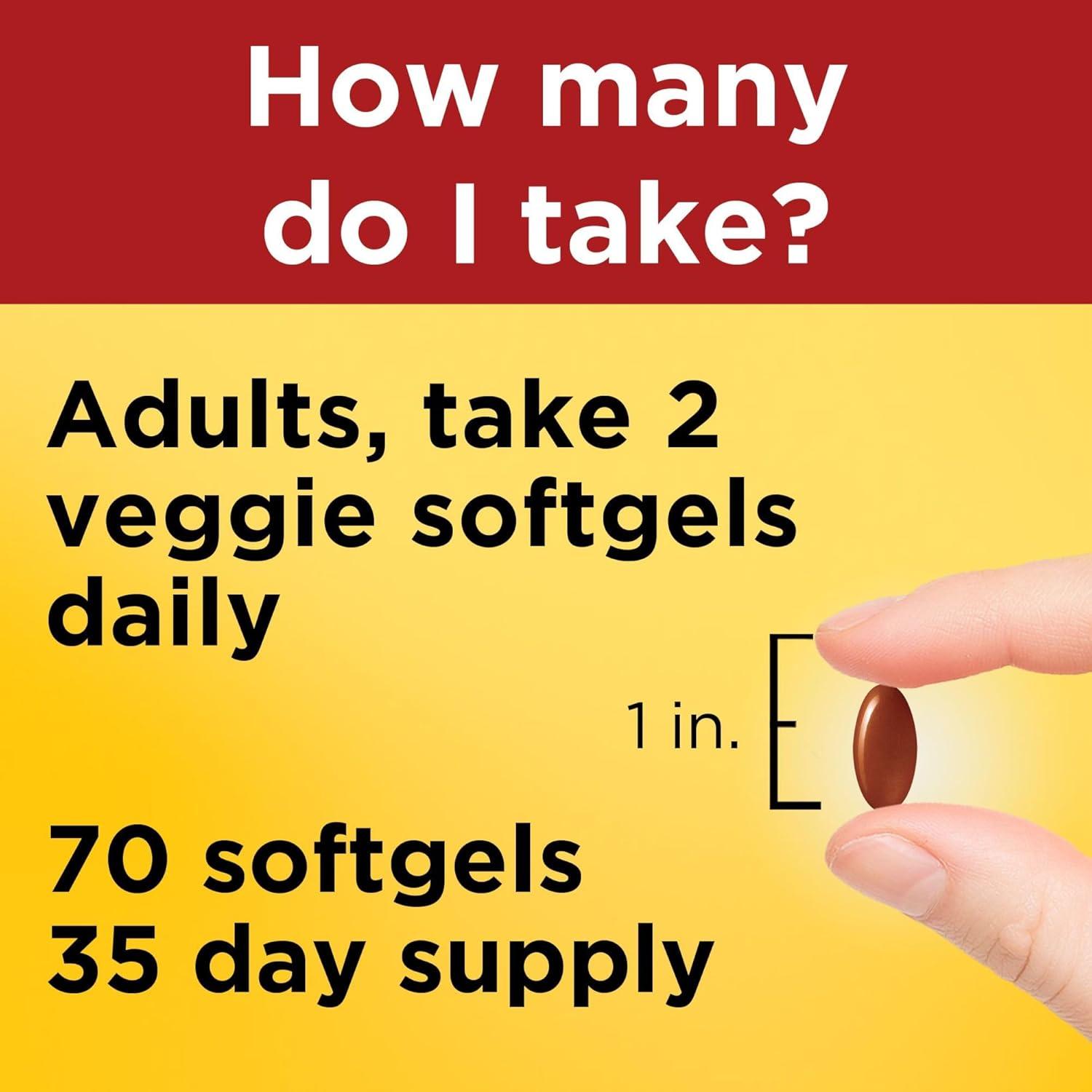 Suplemento Omega 3 de Algas Nature Made 540mg - 70 Cápsulas