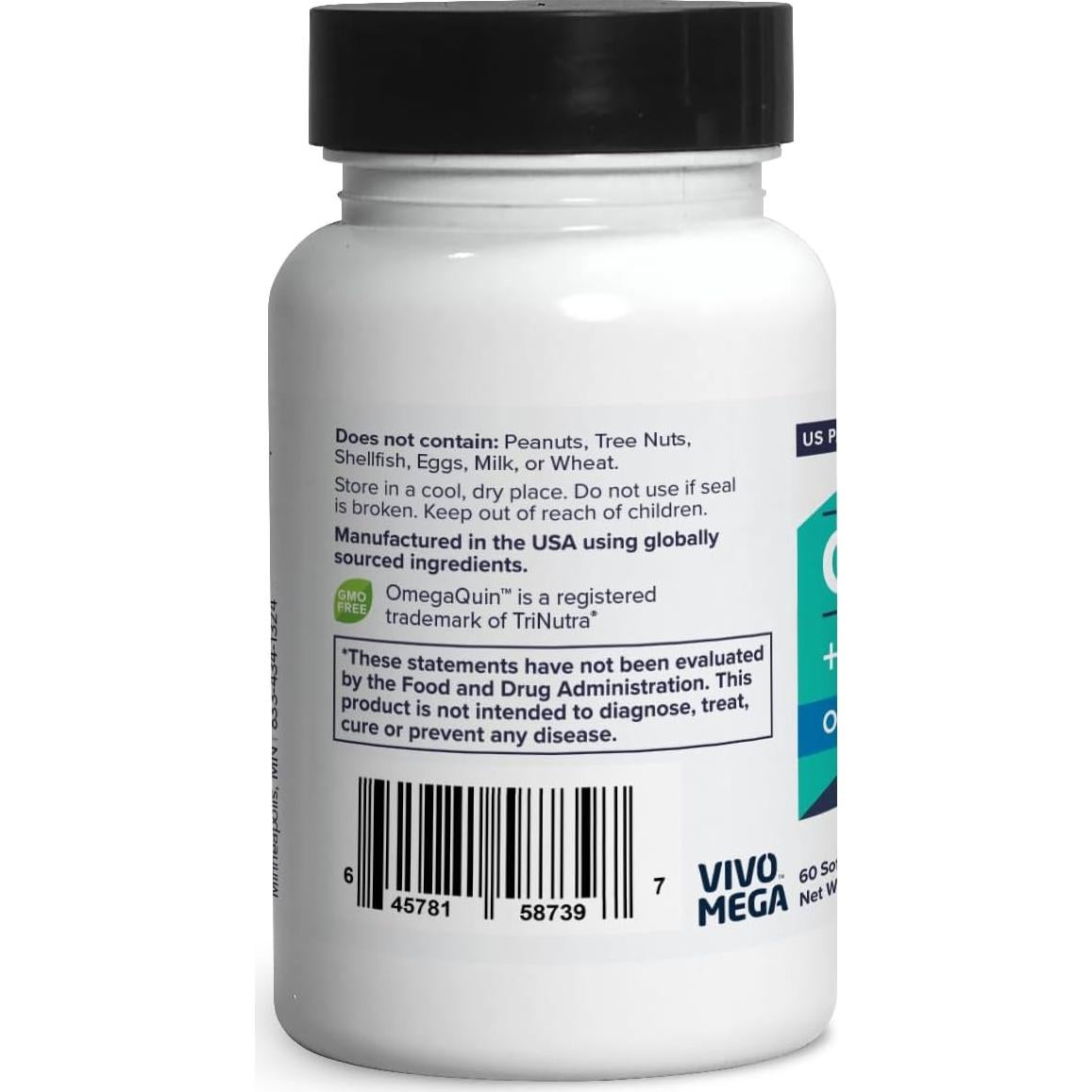 OmegaQuin Suplemento Omega-3 y Timoquinona 60 Cápsulas