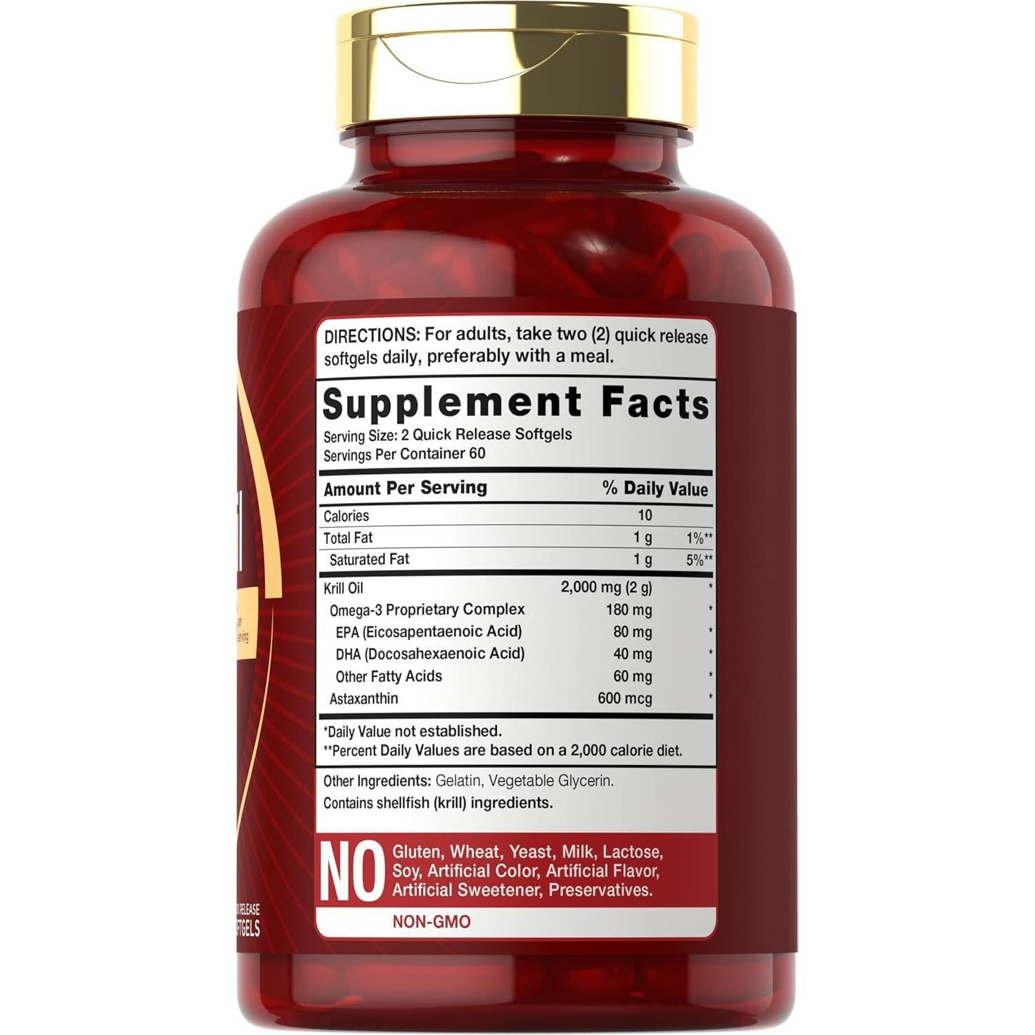 Carlyle Aceite de Kril Antártico 2000 mg 120 Softgels Omega-3