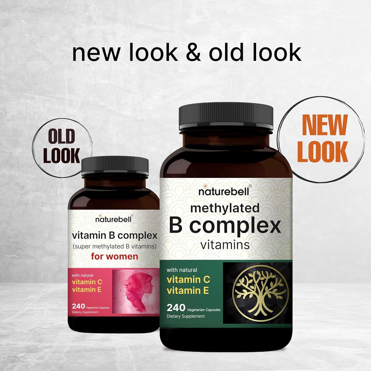 Vitaminas B Complejo Metiladas NatureBell 240 Cápsulas Veg.