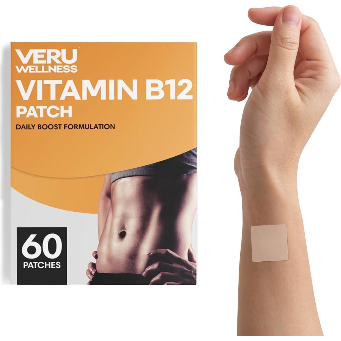 Parche Energía B12 Veru Wellness - 60 Parches Autoadhesivos