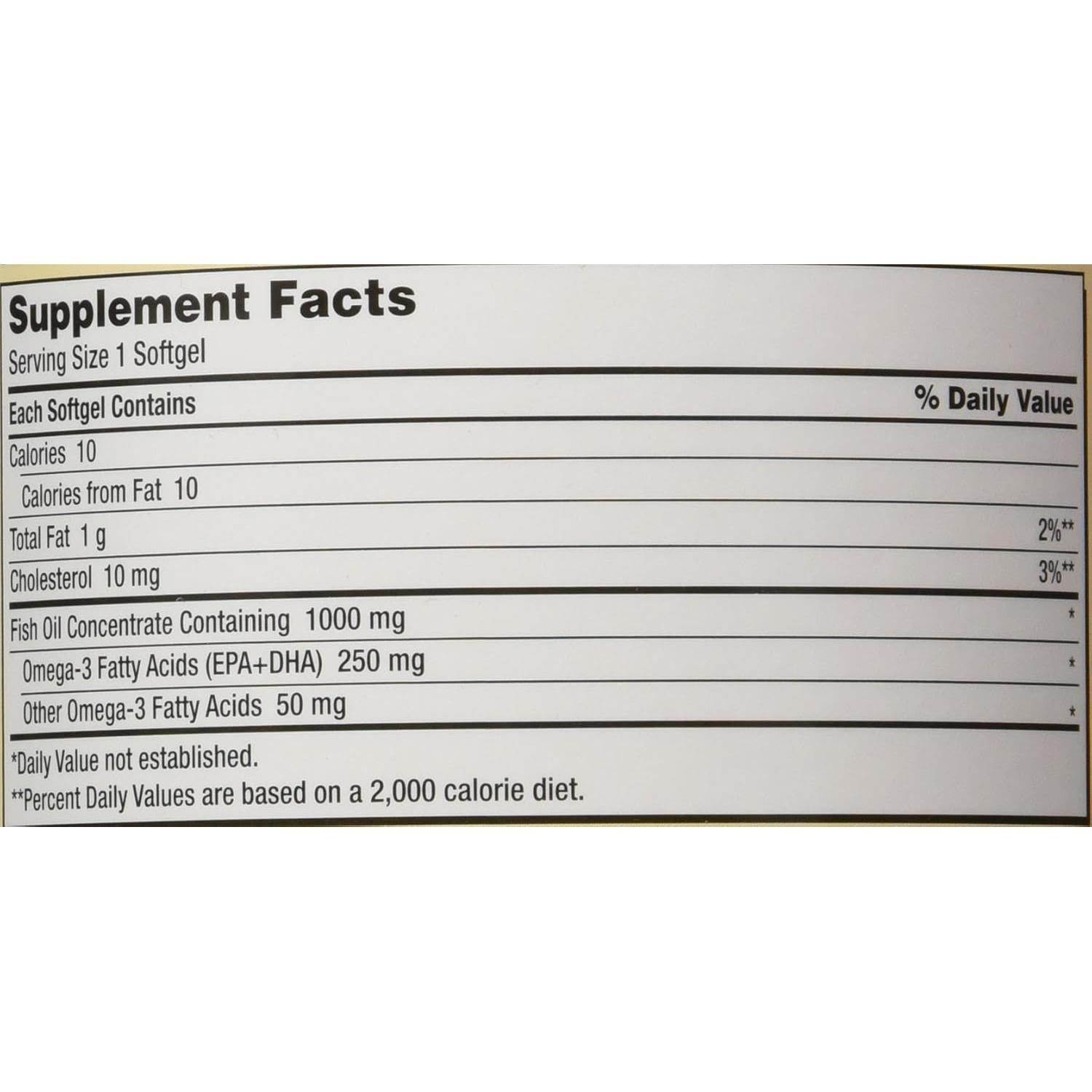 Aceite de Pescado Omega-3 Kirkland Signature 800 Gelatinas 1000 mg