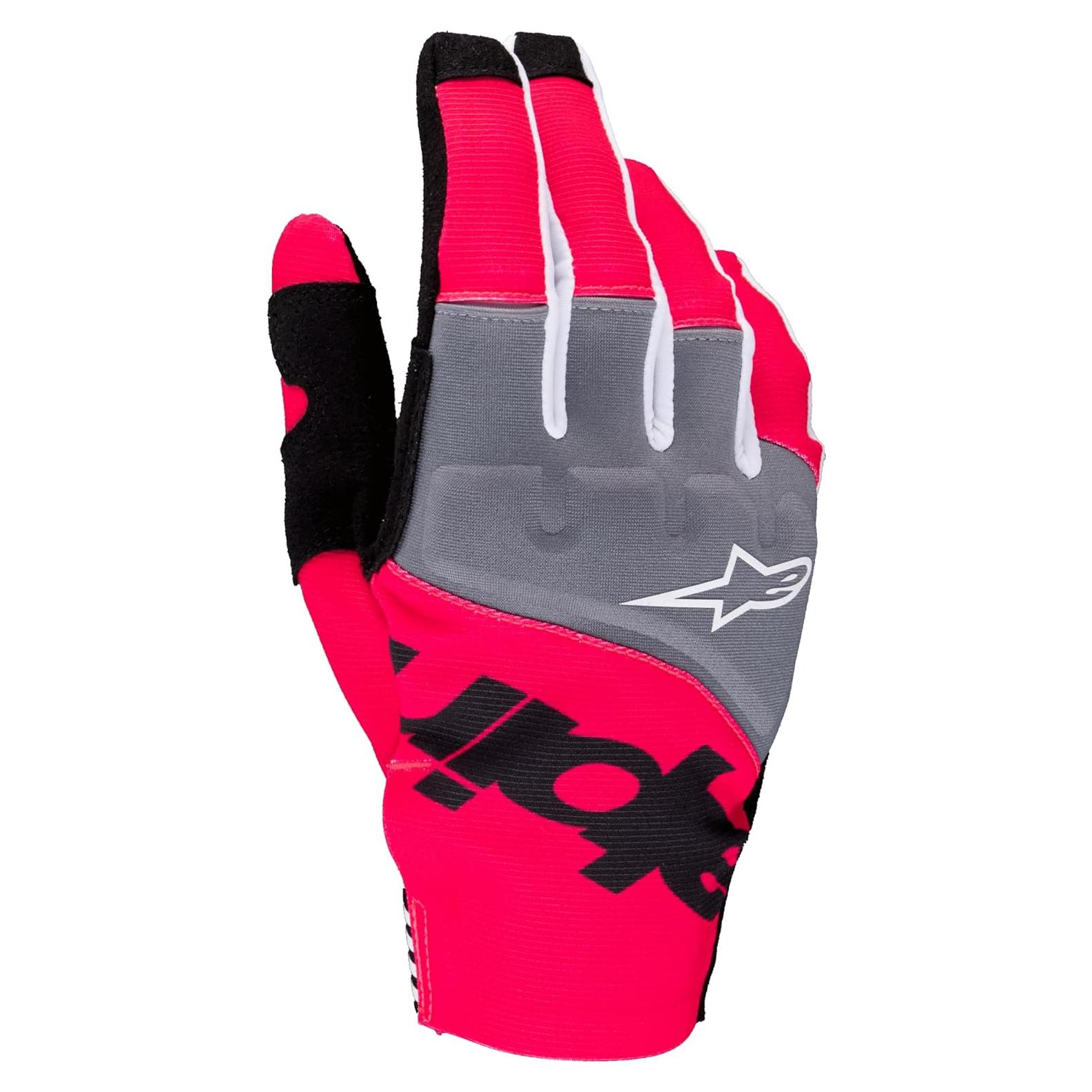 Guantes de Motocicleta Alpinestars Techstar Negro/Rosa Fluo XXL