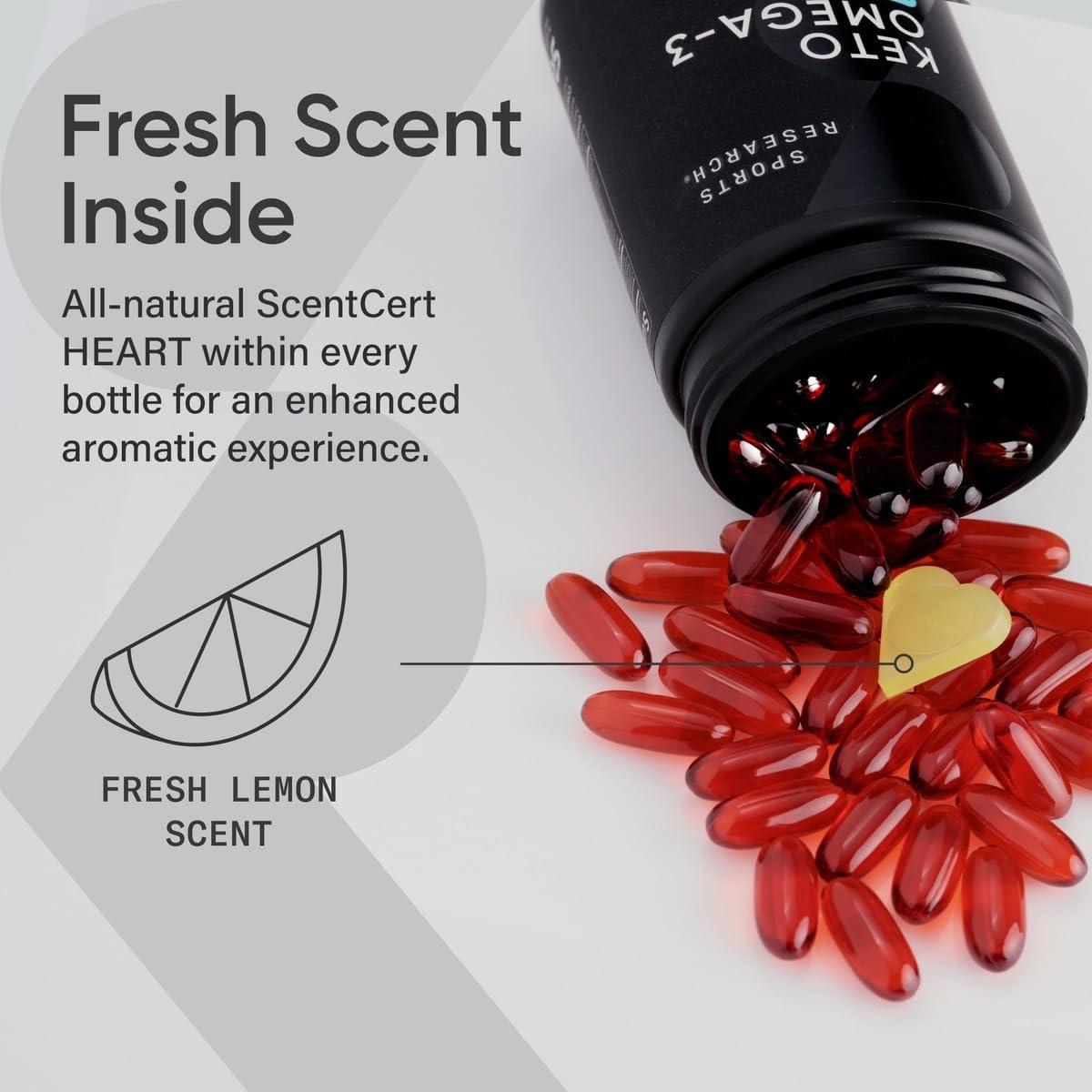 Aceite de Pescado Keto Omega 3 Sports Research 1400mg 120 Cápsulas