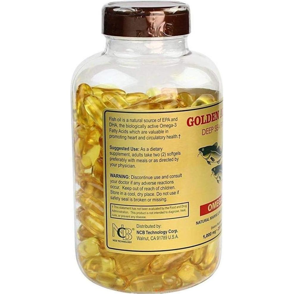 Suplemento Omega 3 Aceite de Pescado NCB 1000mg 200 Cápsulas