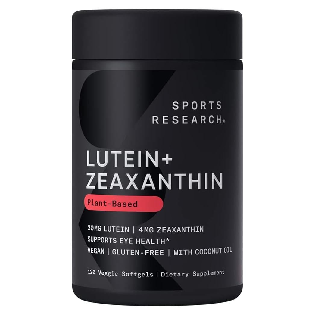 Luteína Vegana + Zeaxantina 20mg con Aceite de Coco - 120 Cápsulas