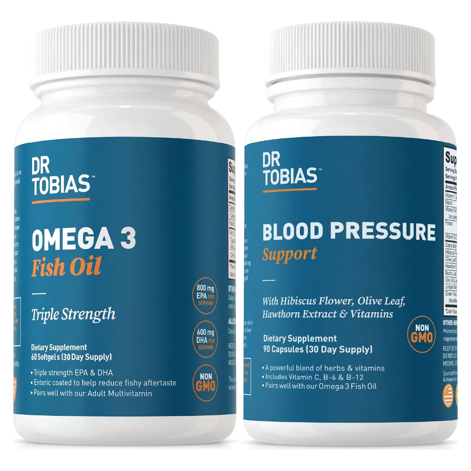 Dr. Tobias Omega 3 Aceite de Pescado 2000 mg con Vitaminas
