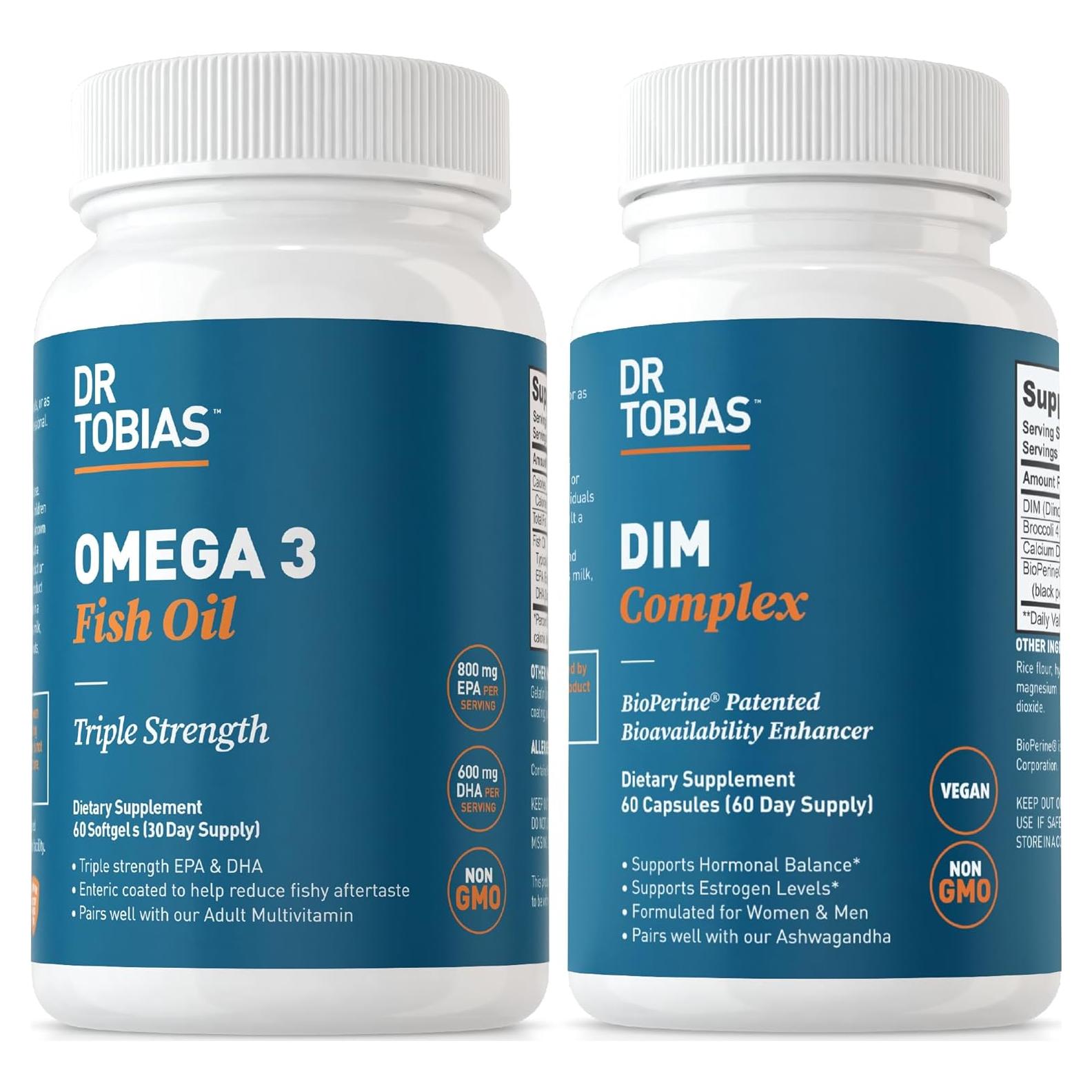 Suplemento Omega 3 Dr. Tobias 60 Cápsulas - Equilibrio Hormonal