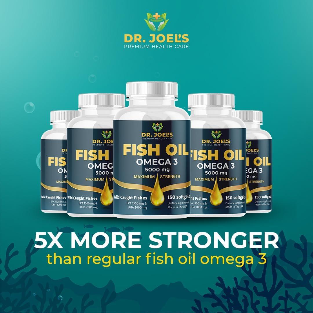 Aceite de Pescado Omega 3 Dr. Joel - 150 Cápsulas Blandas - Sin Regusto