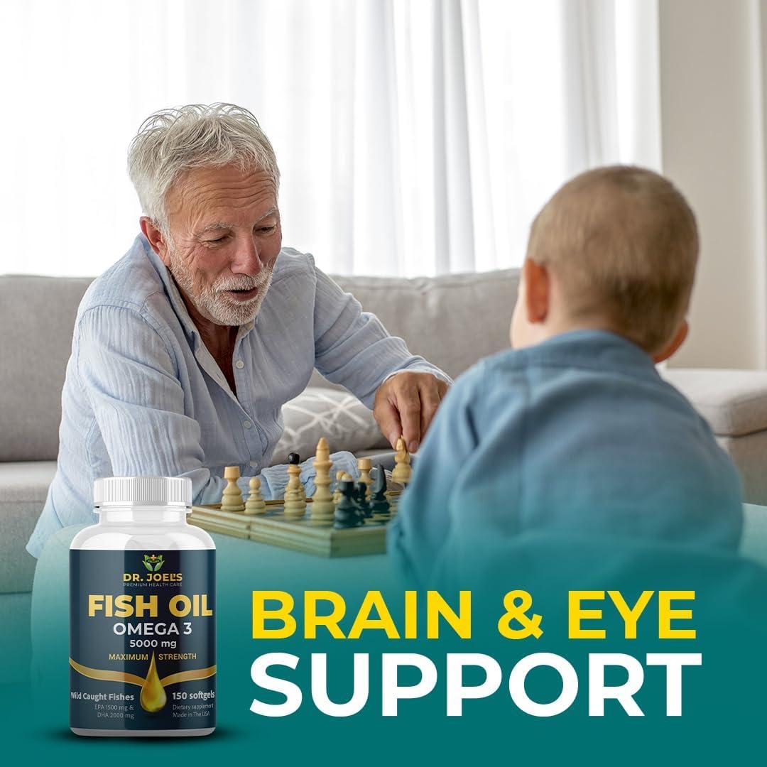 Aceite de Pescado Omega 3 Dr. Joel - 150 Cápsulas Blandas - Sin Regusto