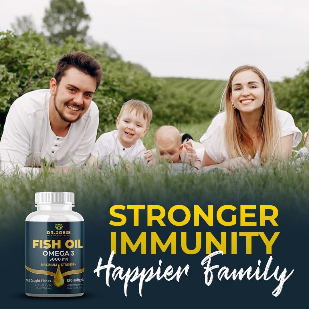 Aceite de Pescado Omega 3 Dr. Joel - 150 Cápsulas Blandas - Sin Regusto