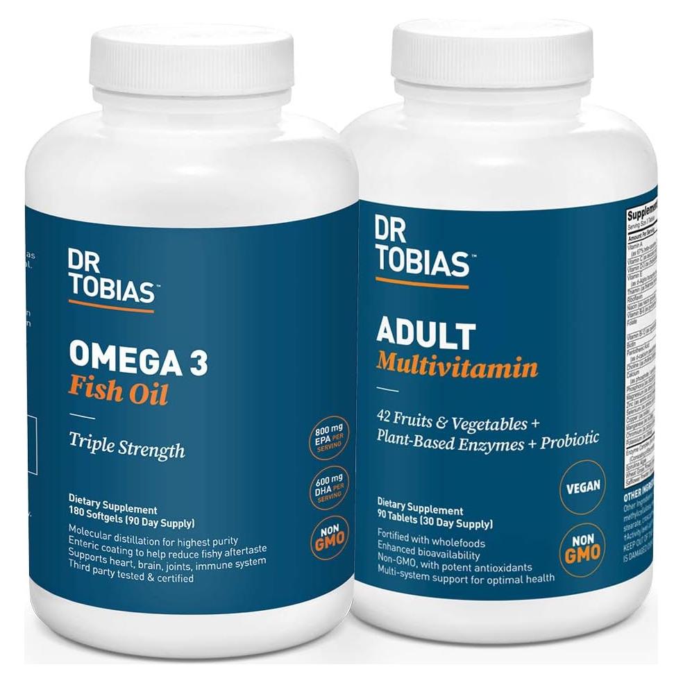 Suplemento Omega 3 Dr. Tobias con Multivitamínico y Probioticos