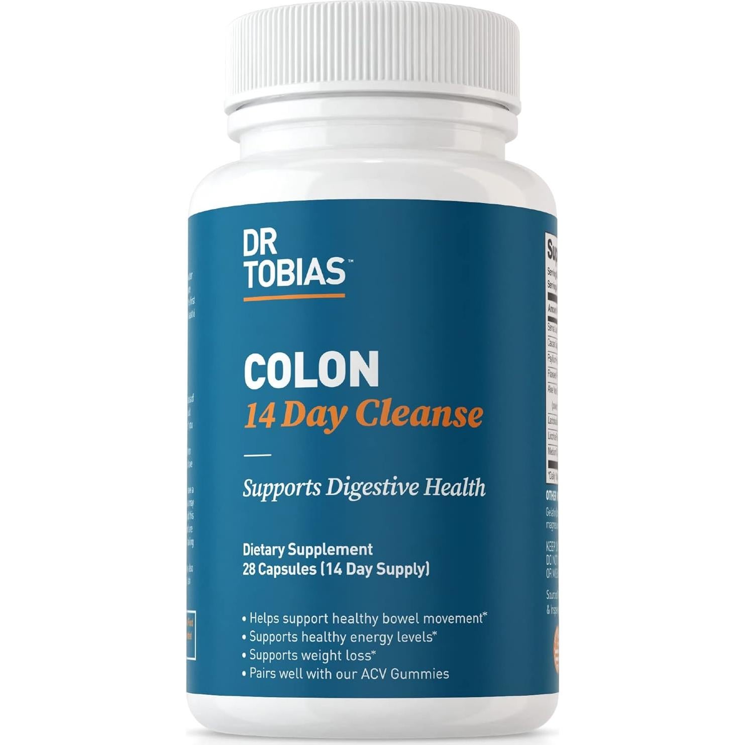 Dr. Tobias Omega 3 Vegano de Algas 420mg + Limpieza de Colon 14 Días