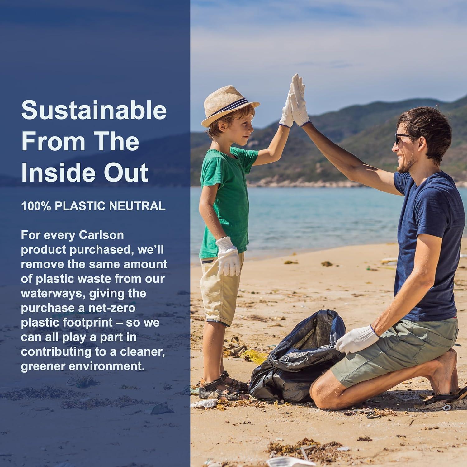 Suplemento Omega 3 Carlson 700 mg - 120 Gelatinas Blandas Naranja