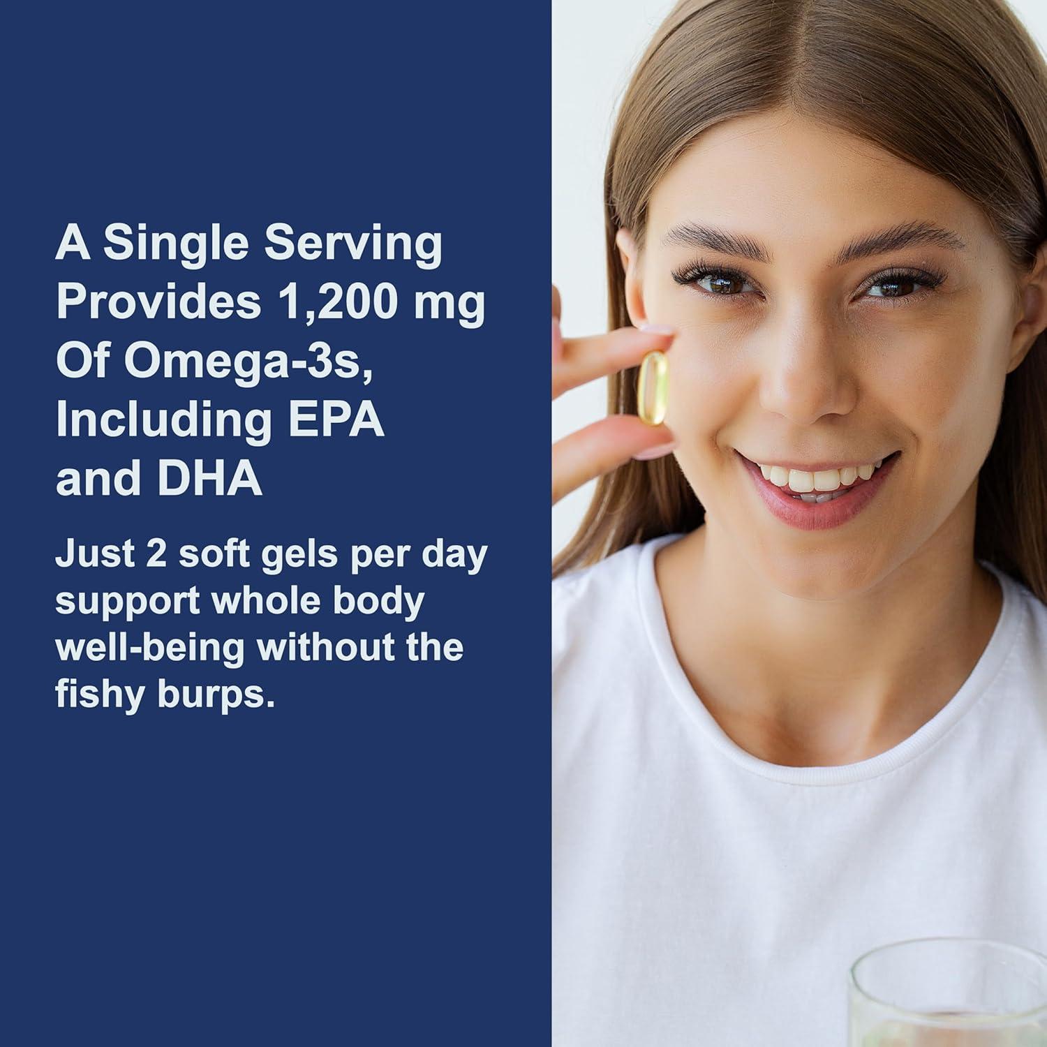 Carlson Omega-3 Gems 1200 mg, 250 geles blandos, Salud Natural