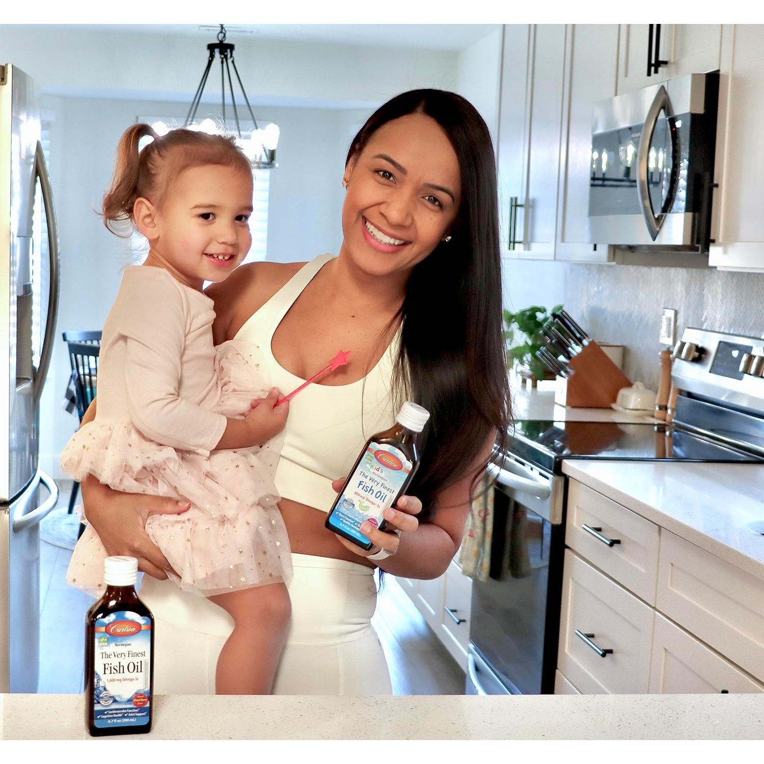 Carlson Aceite de Pescado para Niños 200 mL Frutos Rojos 800 mg Omega-3