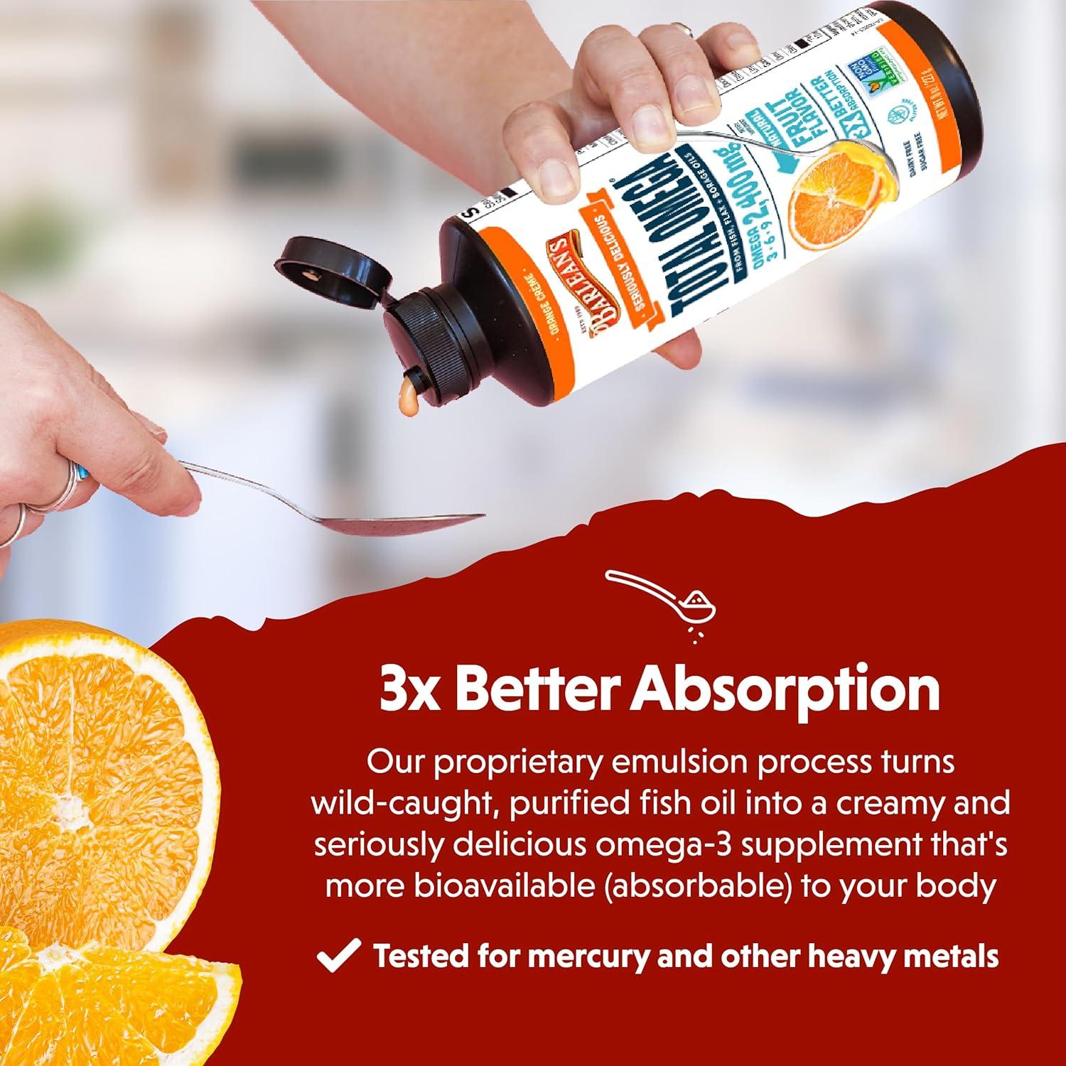 Suplemento Omega 3-6-9 Barlean's Aceite de Pescado 473 ml