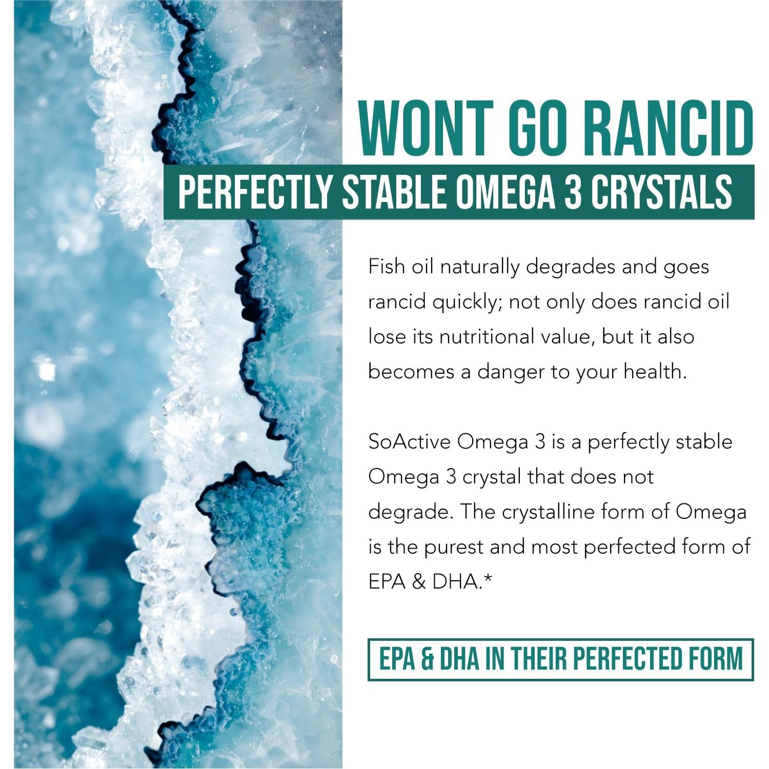 SoActive Omega 3 EPA & DHA 500 mg - 60 Cápsulas - Alta Absorción