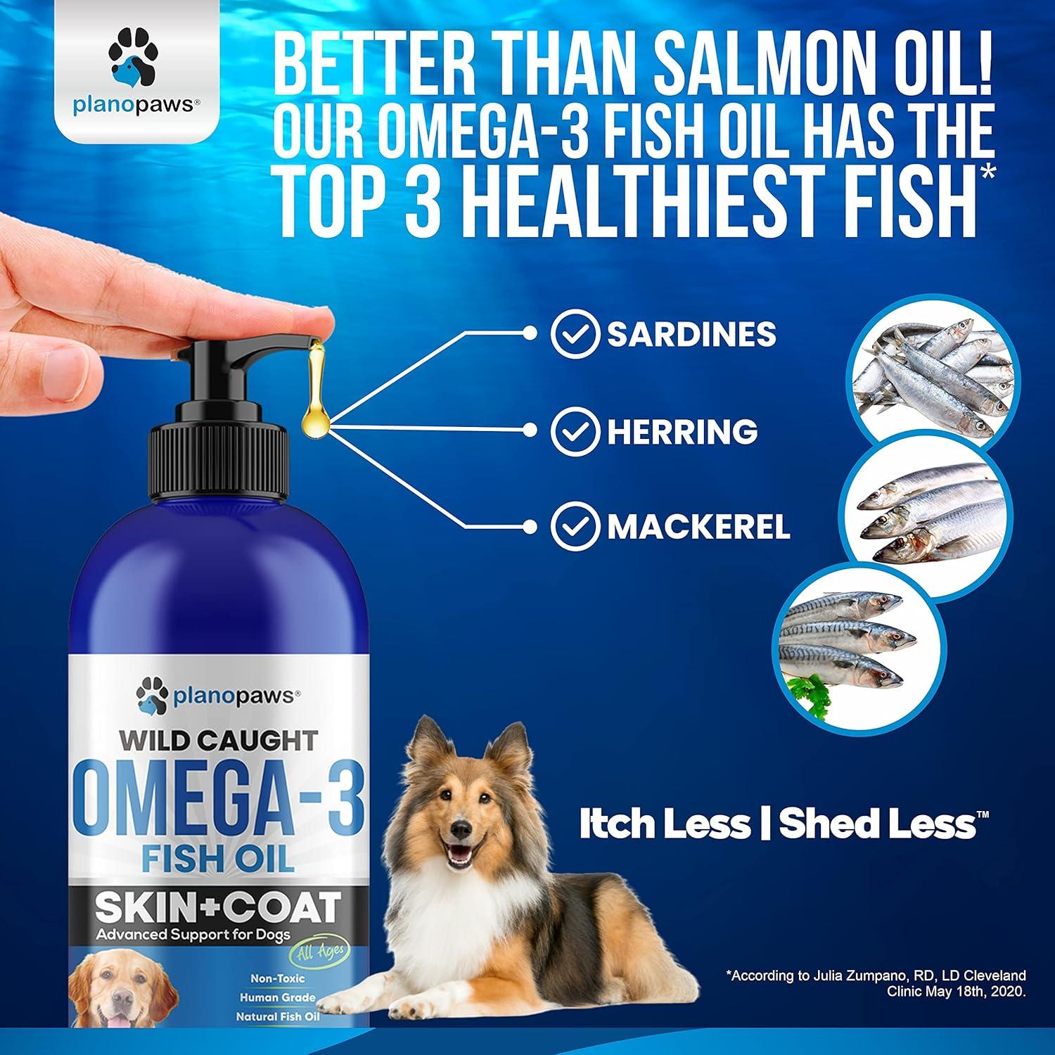 Aceite de Pescado Omega 3 Plano Paws 240 ml - Salud Piel y Articulaciones
