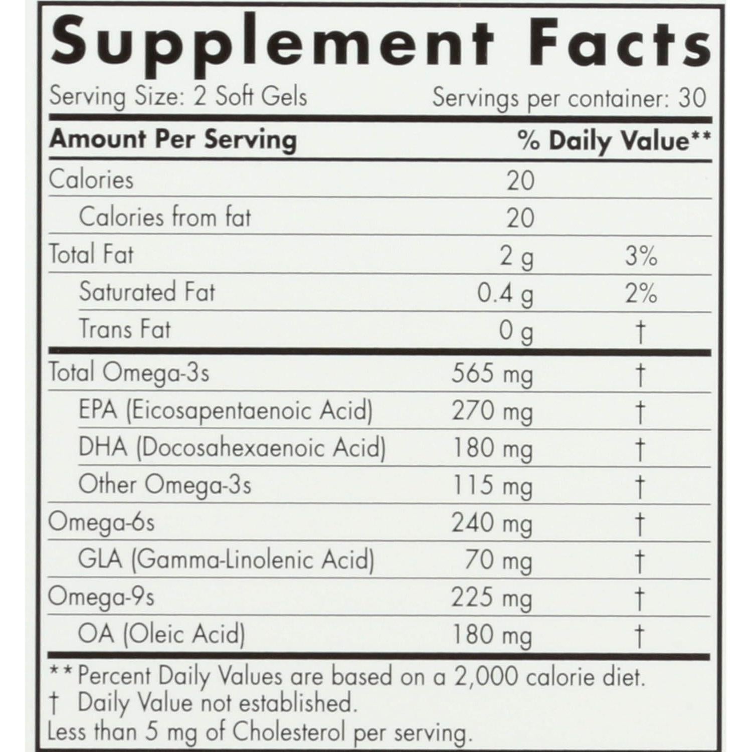 Suplemento Omega Completo Nordic Naturals 60 Geles Limón