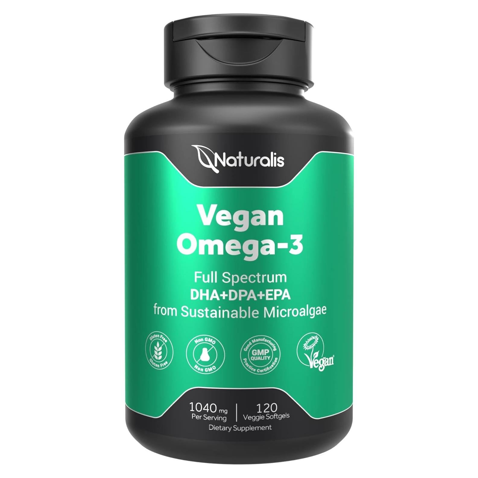 Omega 3 Vegano Naturalis 120 Cápsulas Blandas DHA EPA DPA