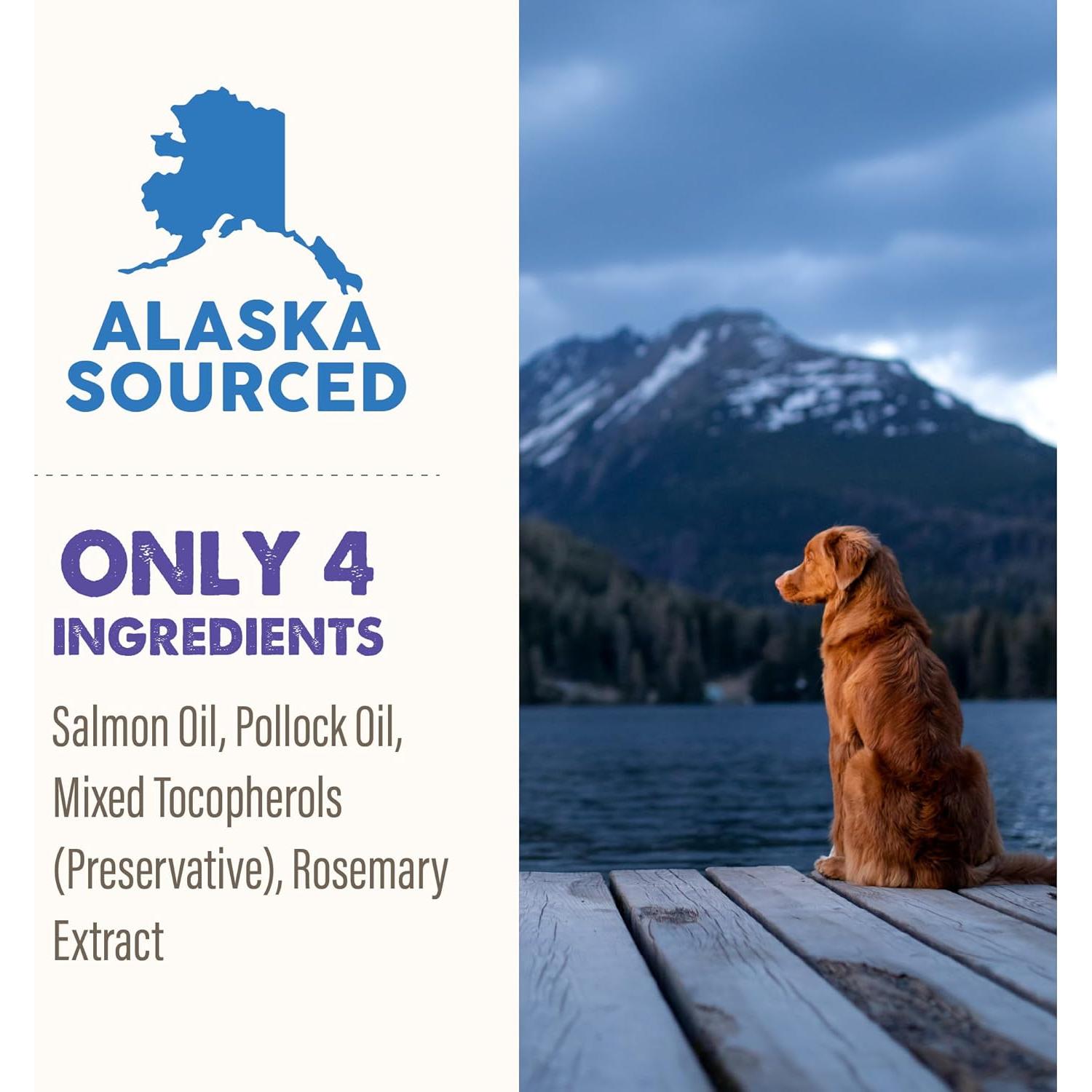 Suplemento Líquido Omega-3 Grizzly Pet 0.95L para Perros y Gatos