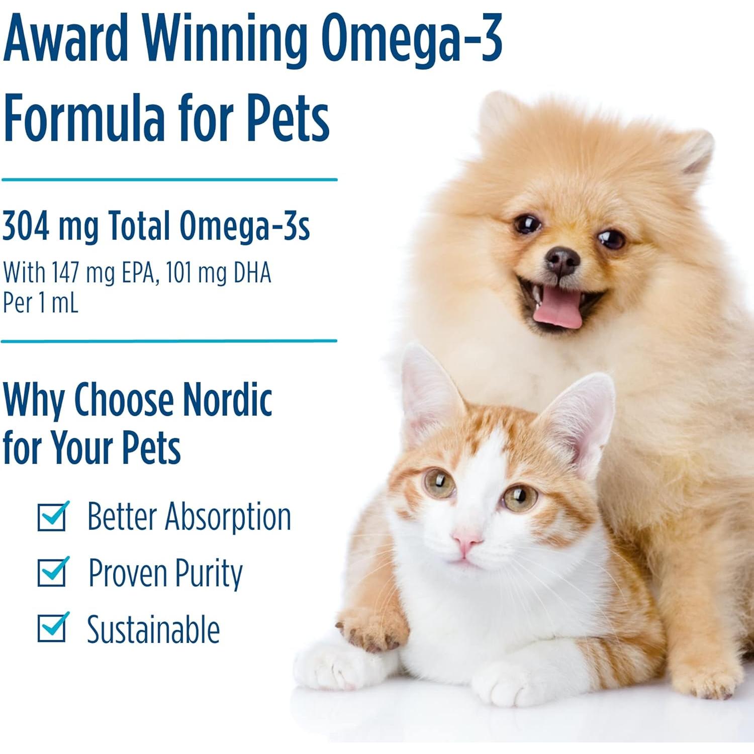 Omega-3 para Mascotas Nordic Naturals 56.7 ml + 226.8 ml