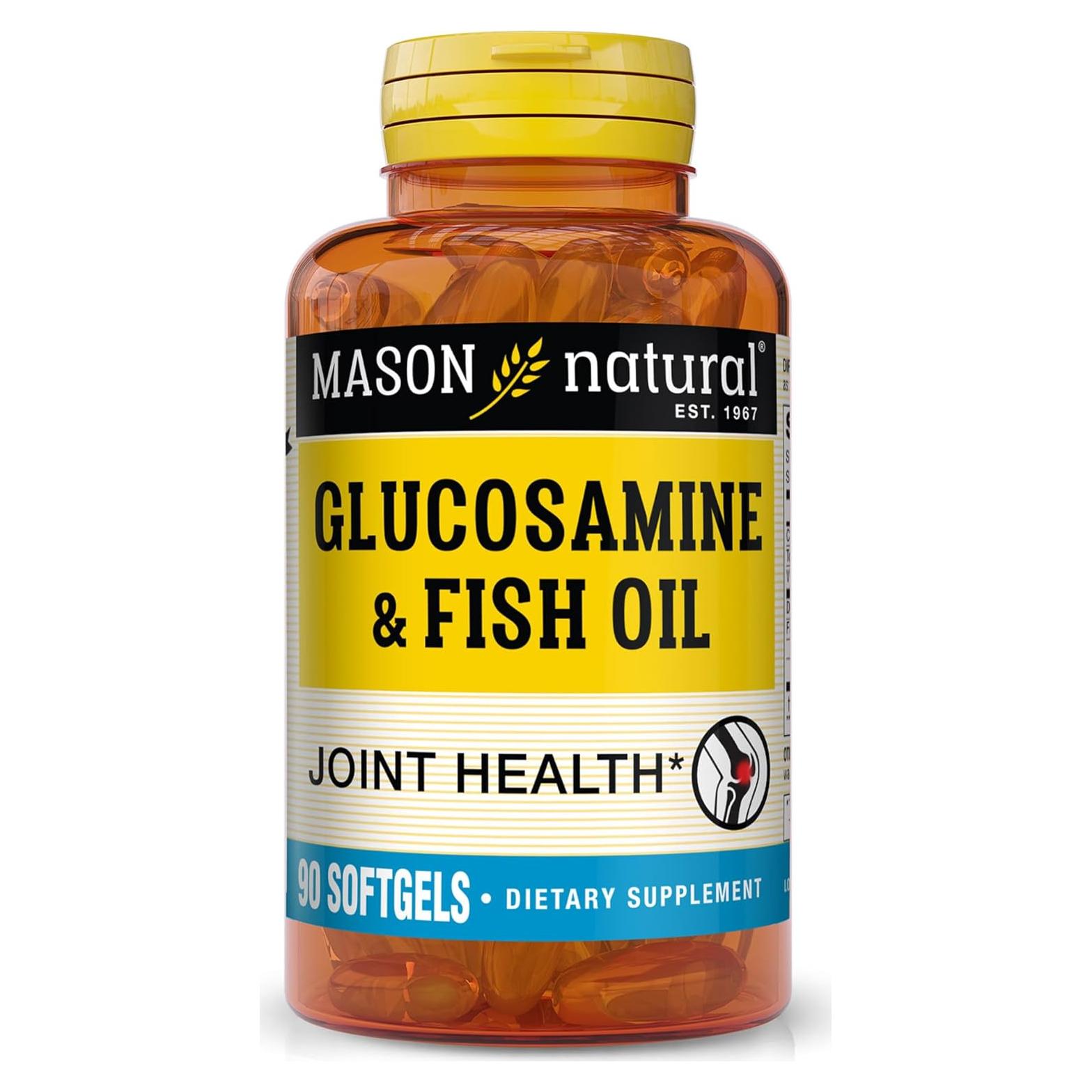 Suplemento de Glucosamina y Aceite de Pescado Mason Natural 1500mg
