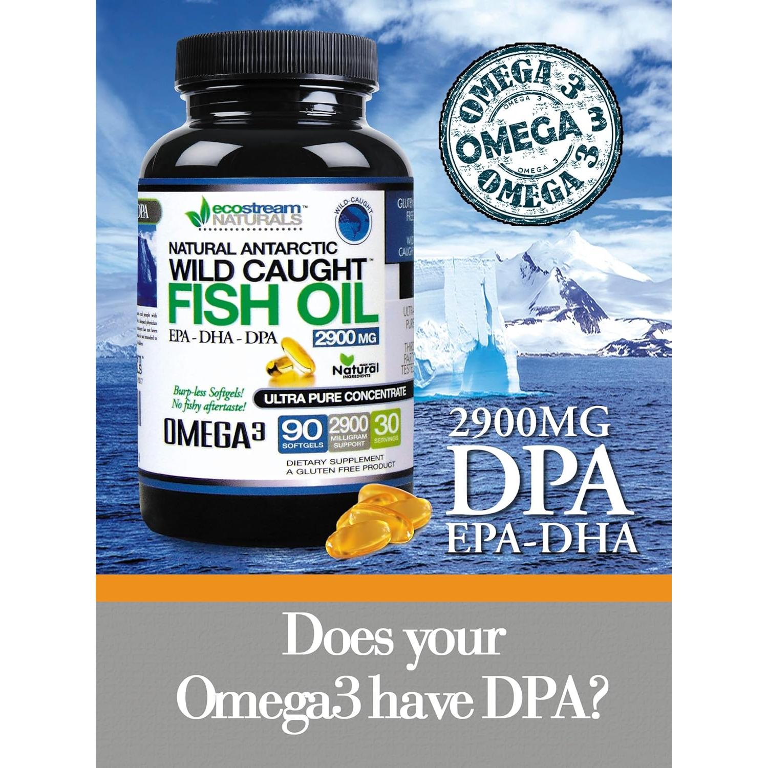 Suplemento Omega 3 Aceite de Pescado Ecostream 2900 mg