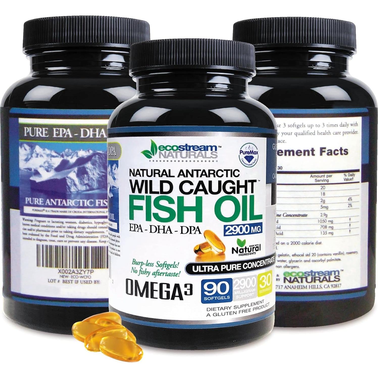 Suplemento Omega 3 Aceite de Pescado Ecostream 2900 mg