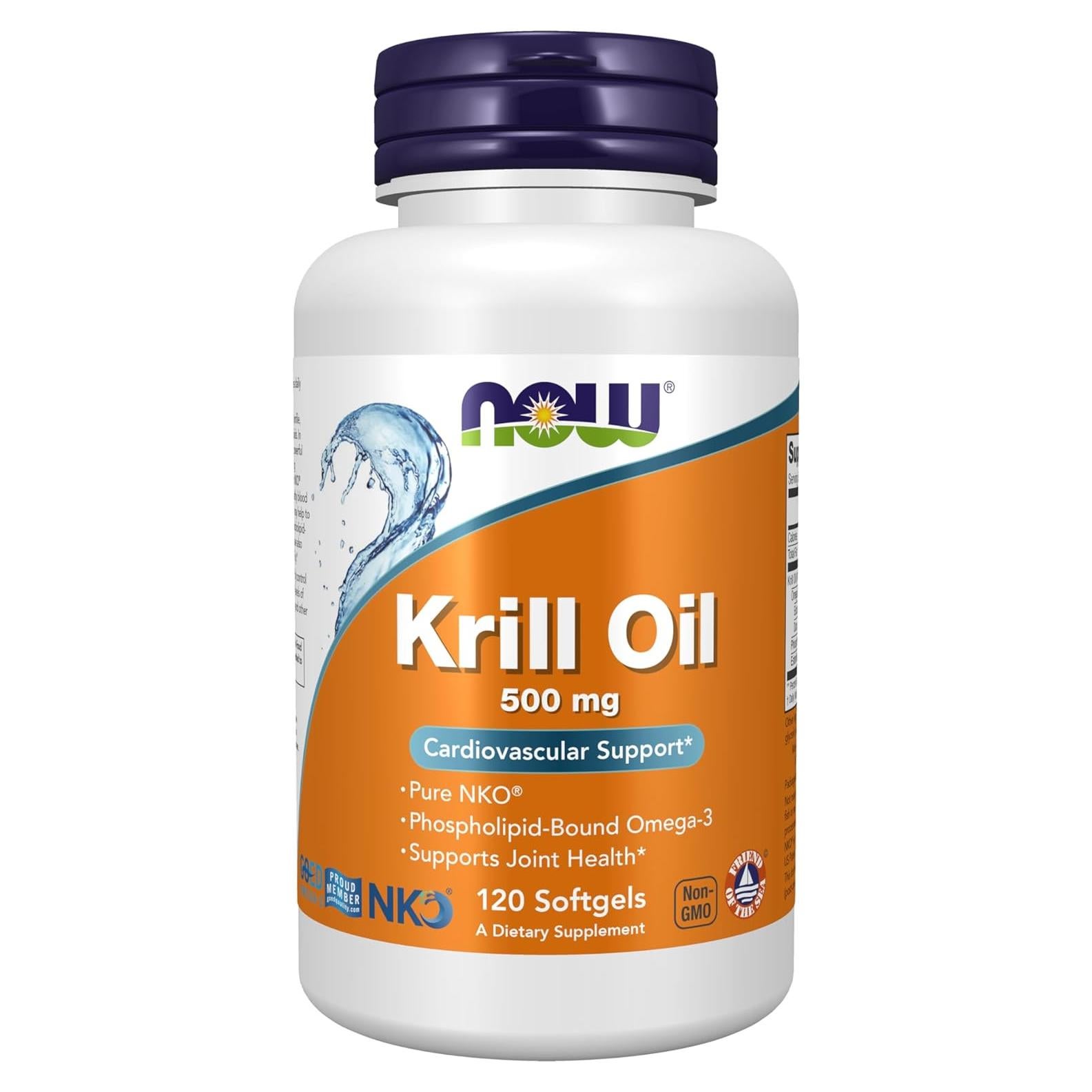 Aceite de Kril NOW Foods 500 mg Omega-3 Fosfolípidos 120 Gelatinas