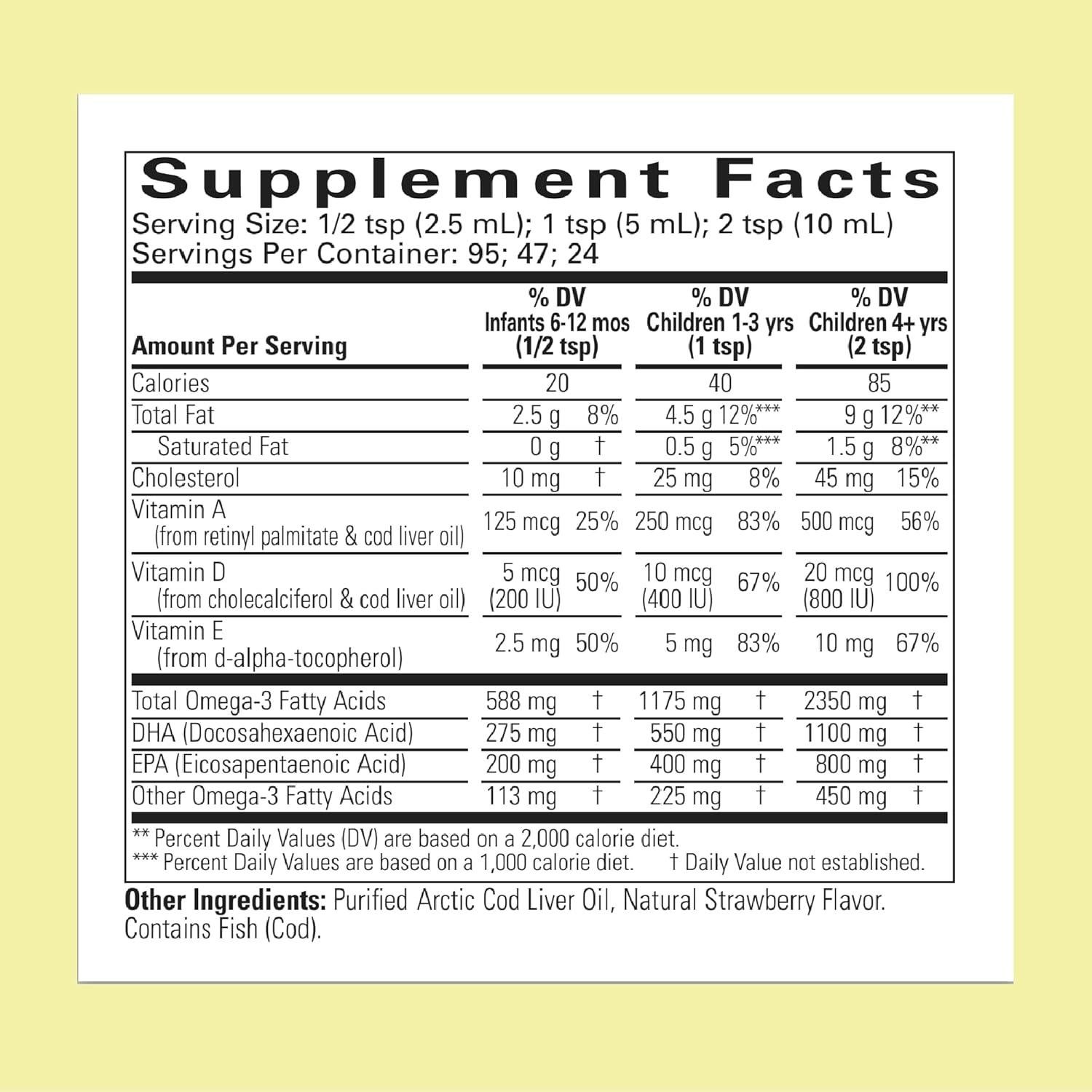 Aceite de Hígado de Bacalao ChildLife 236.6 ml - Sabor Fresa