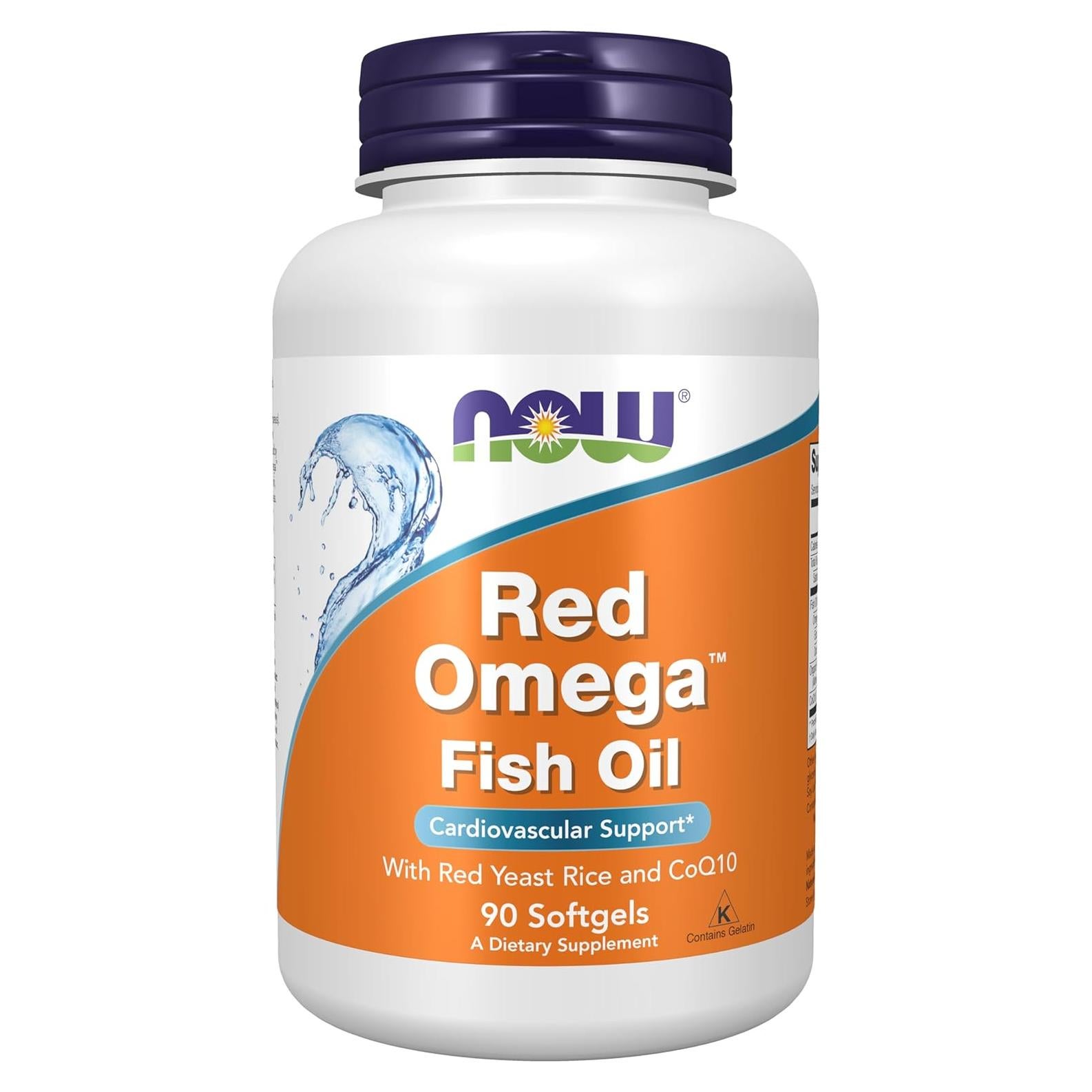 NOW Omega Rojo™ con CoQ10 y Omega-3, 90 Gelatinas Blandas